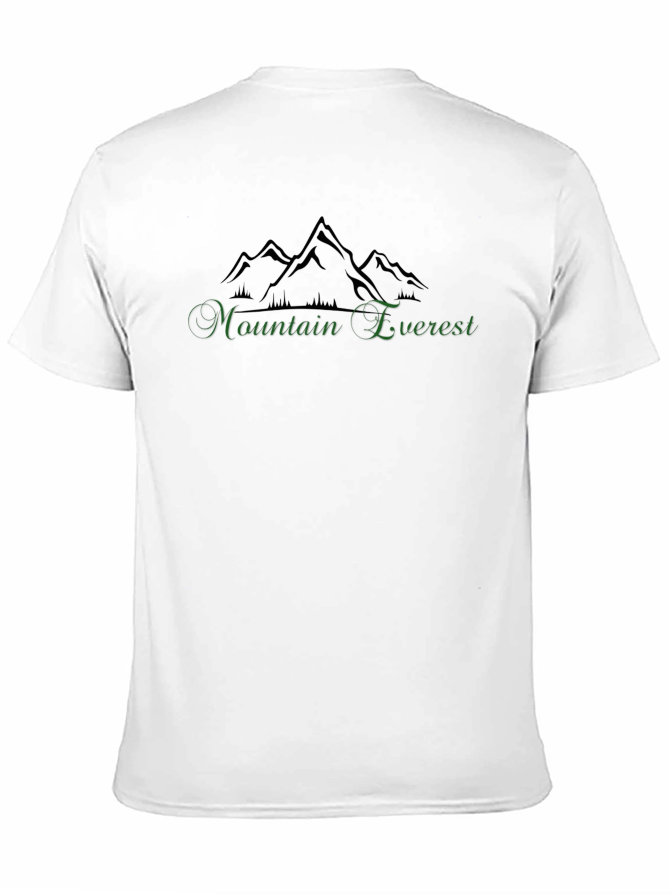 Mountain Everest Graphic Black T-Shirt