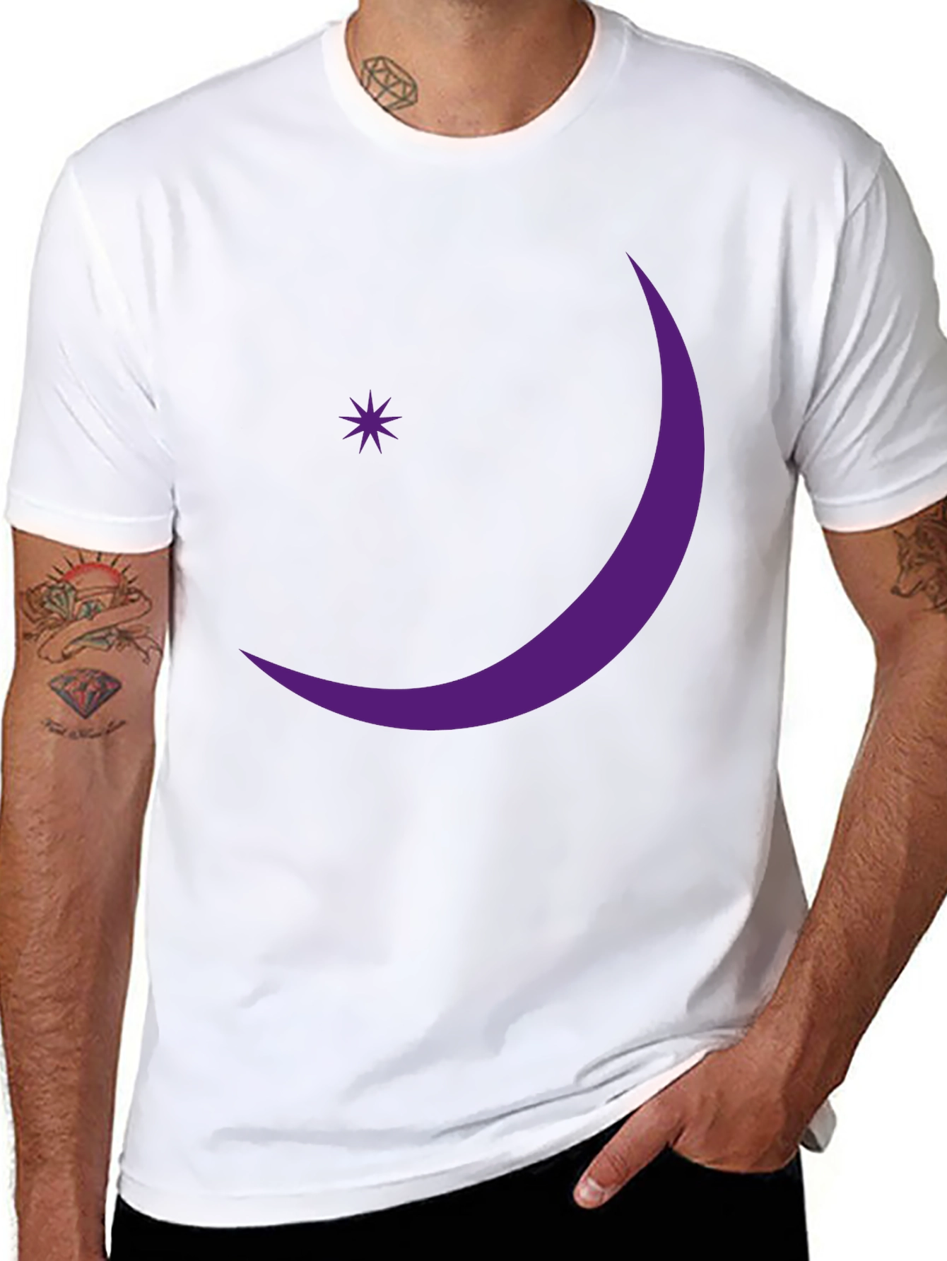 Crescent Moon & Star Graphic Tee