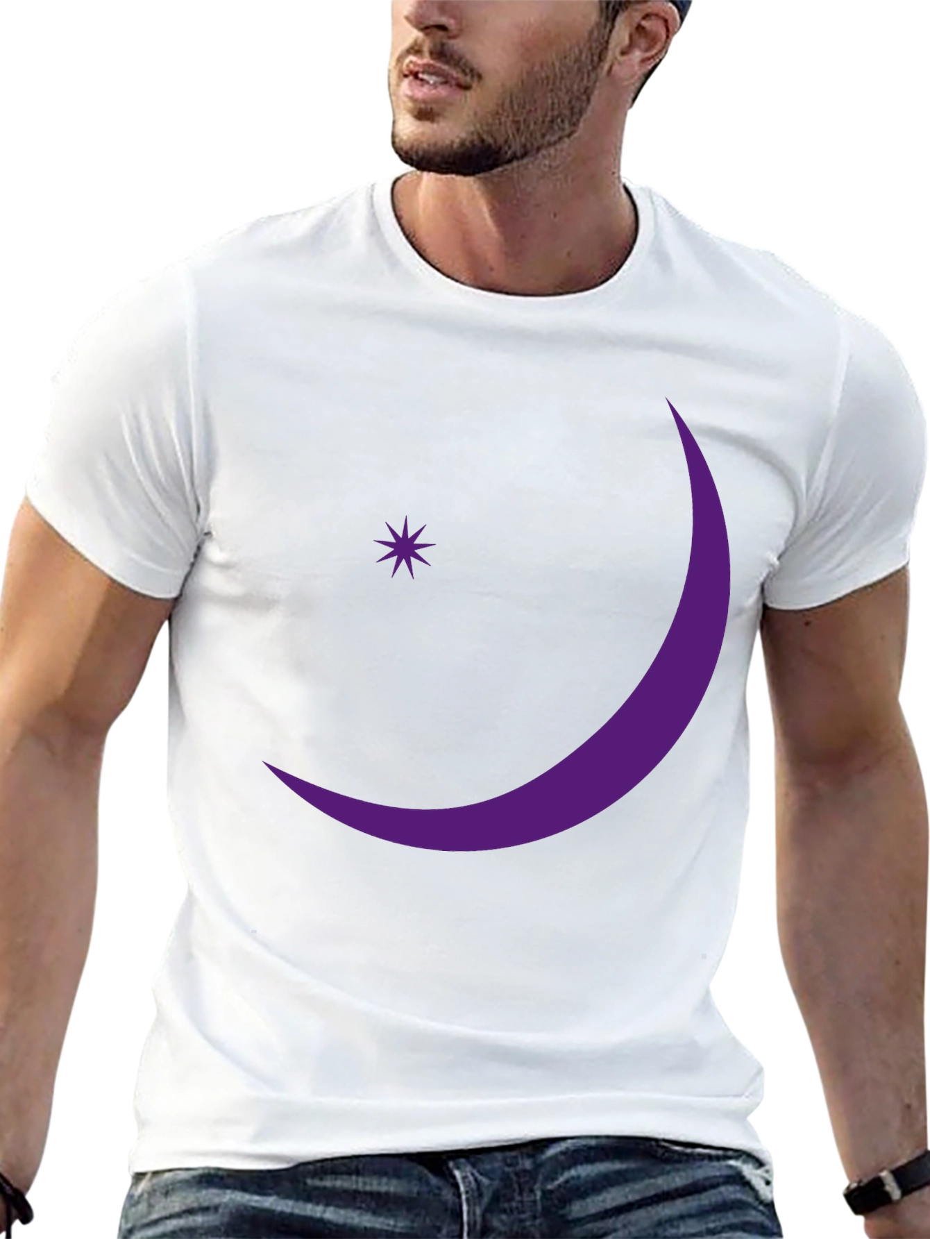 Crescent Moon & Star Graphic Tee