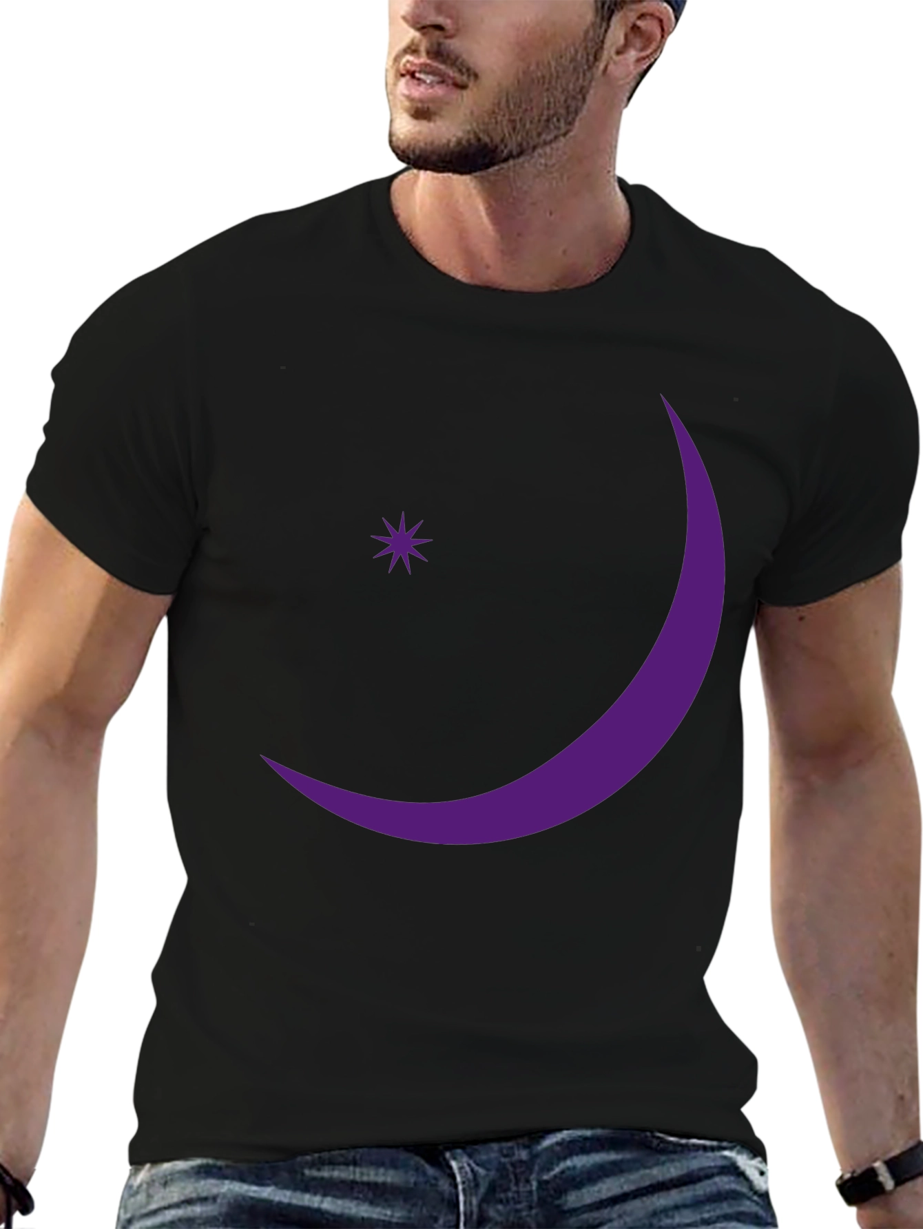 Crescent Moon & Star Graphic Tee