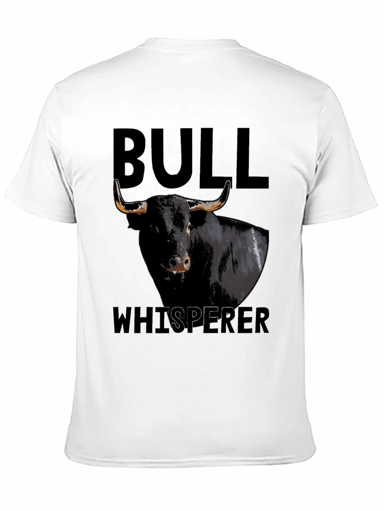 Bull Whisperer Graphic Tee - Black Cotton T-Shirt