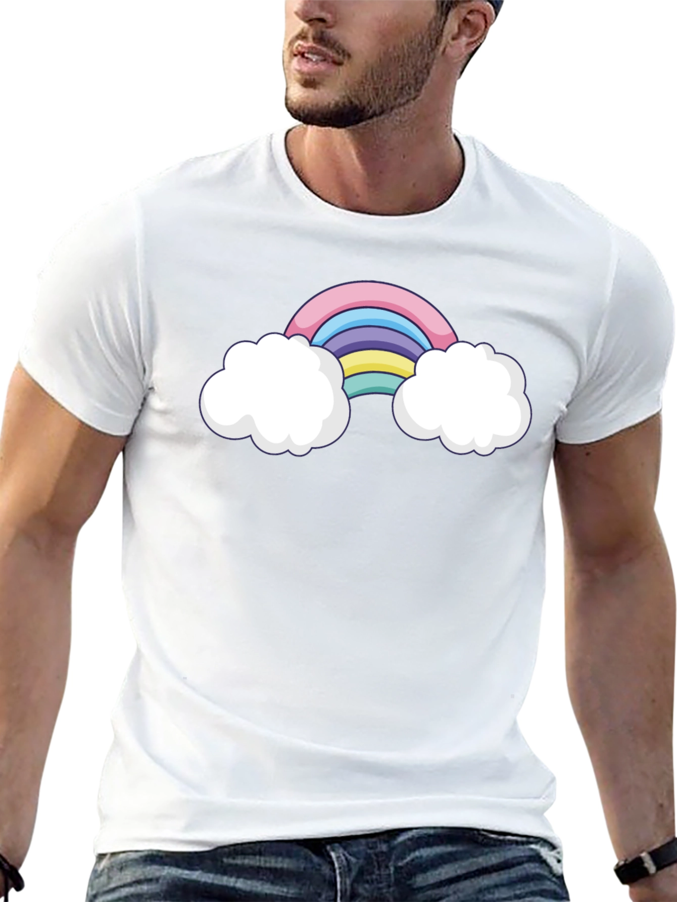 Rainbow & Clouds Graphic Tee