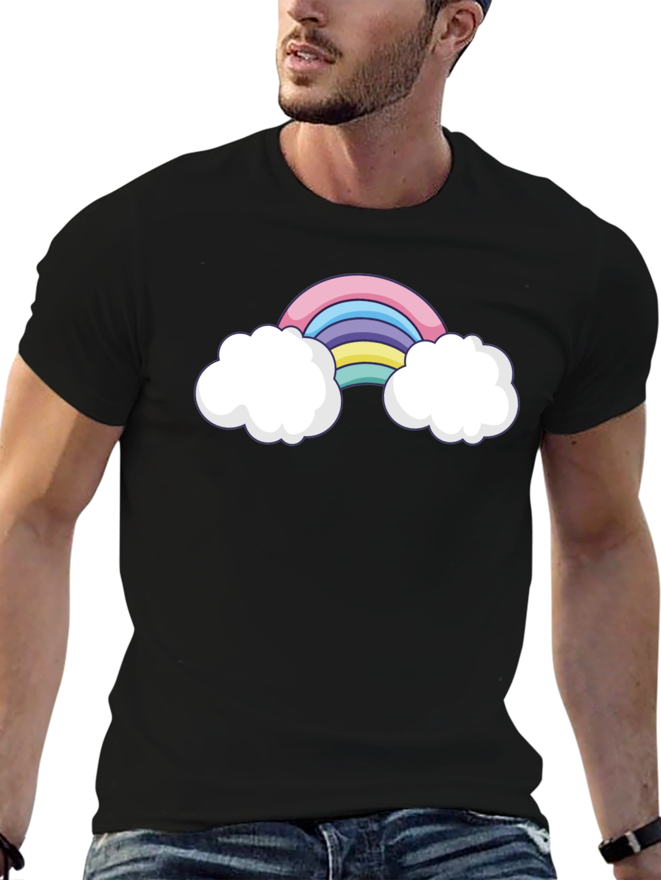 Rainbow & Clouds Graphic Tee