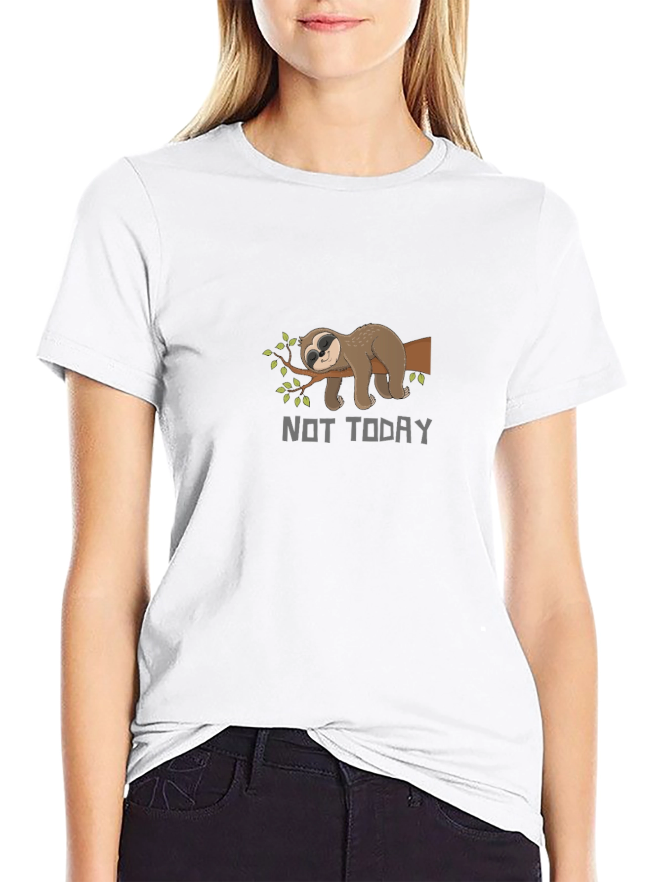 Not Today Sloth T-Shirt - Funny Lazy Animal Tee