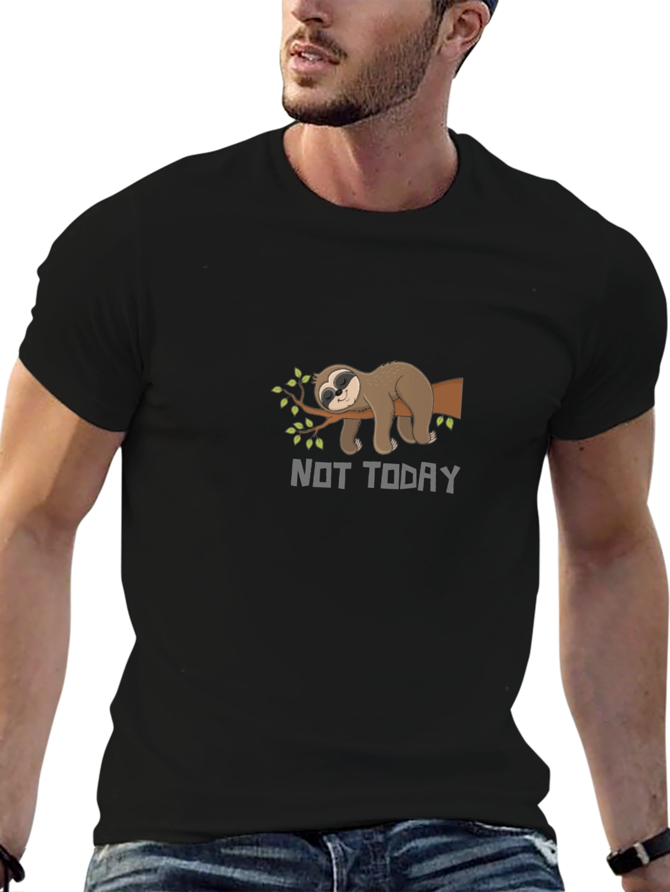 Not Today Sloth T-Shirt - Funny Lazy Animal Tee