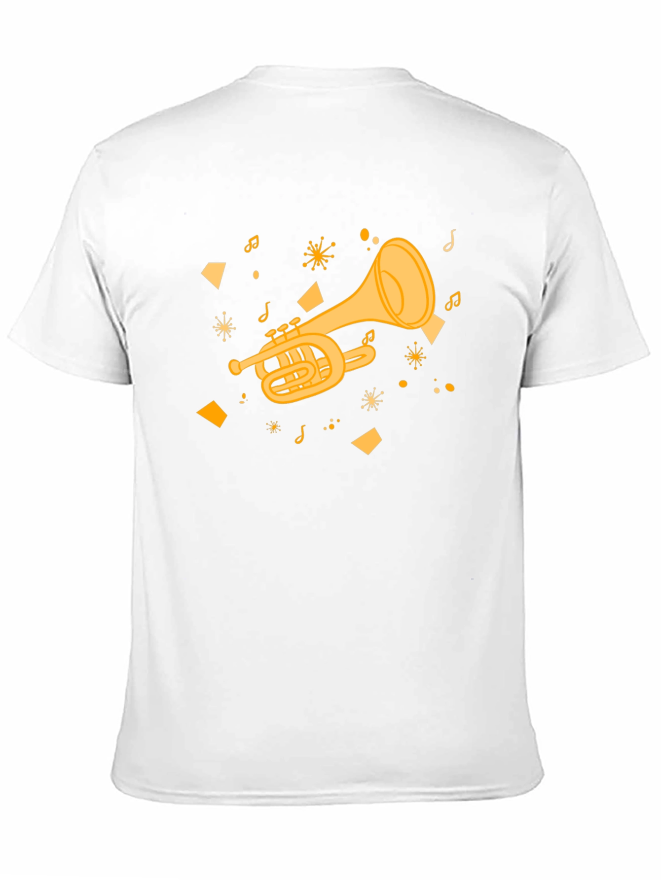 Musical Trumpet Graphic Tee - Black