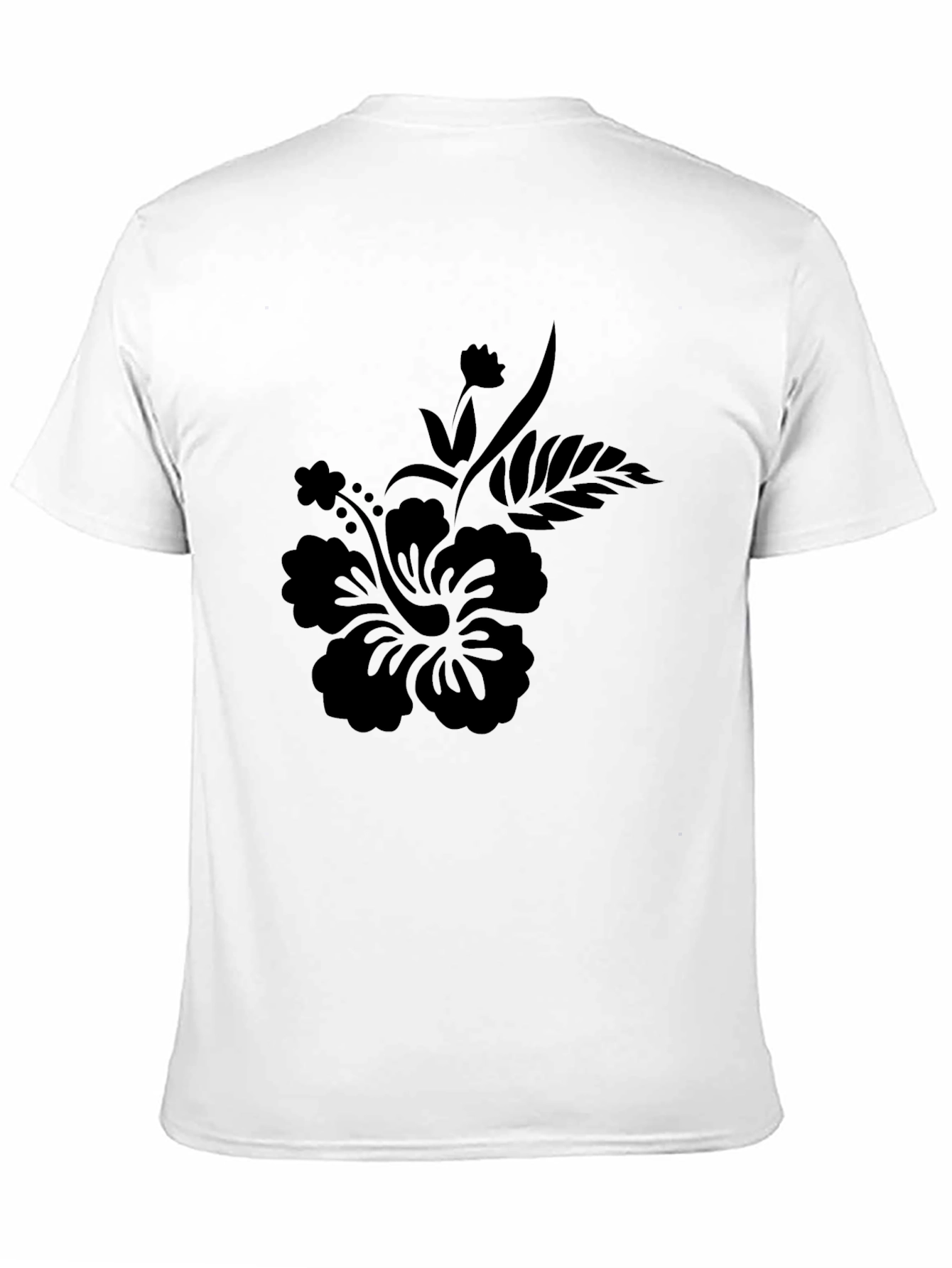 Black Floral Graphic Print T-Shirt