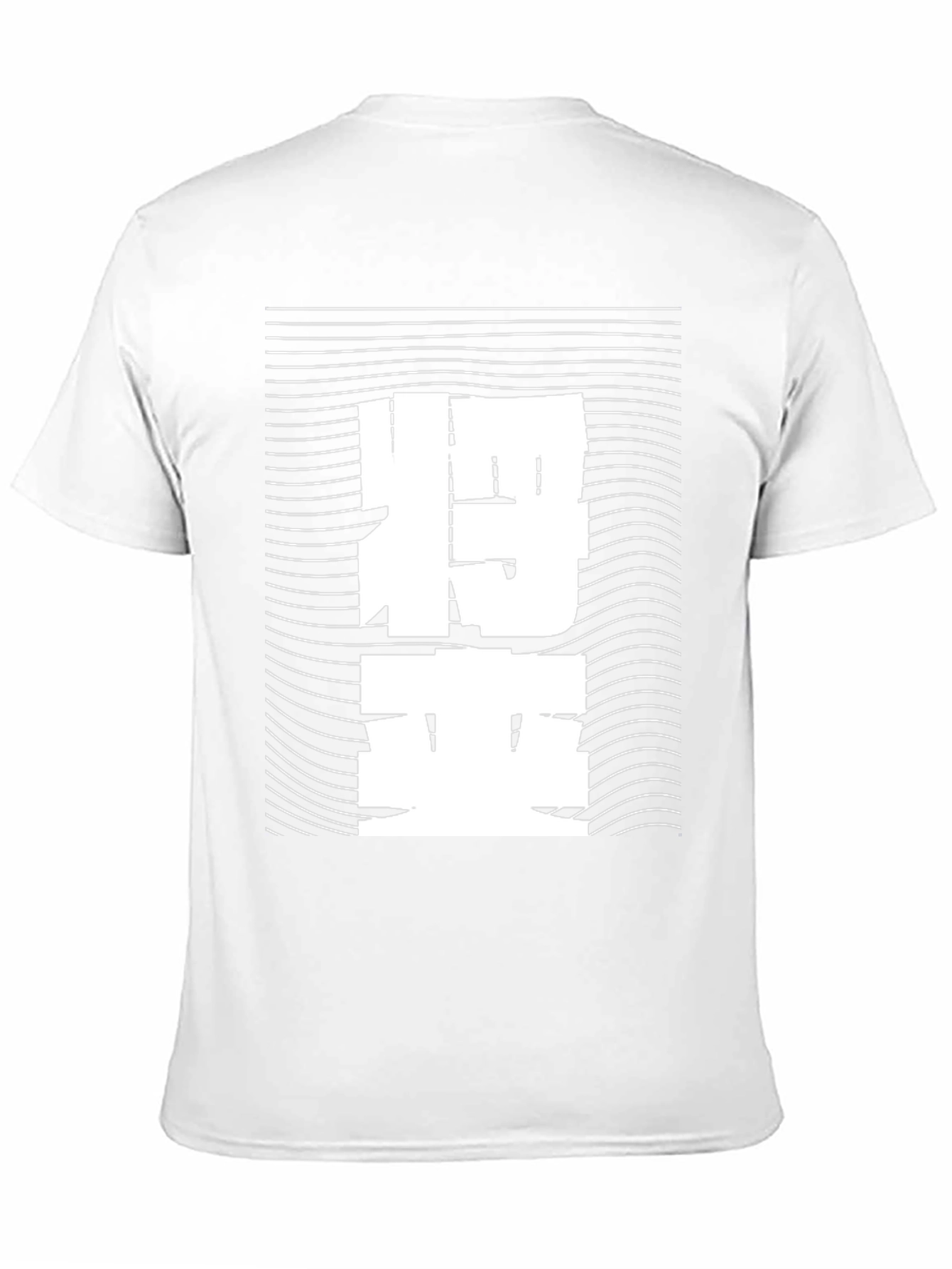 Abstract Japanese Text Tee