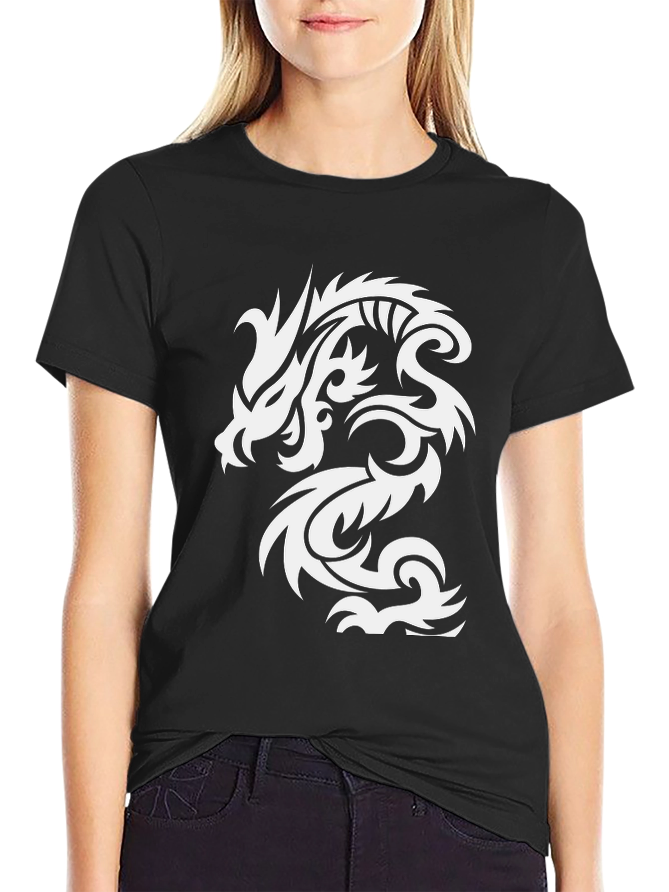 Dragon Graphic Tee - Black