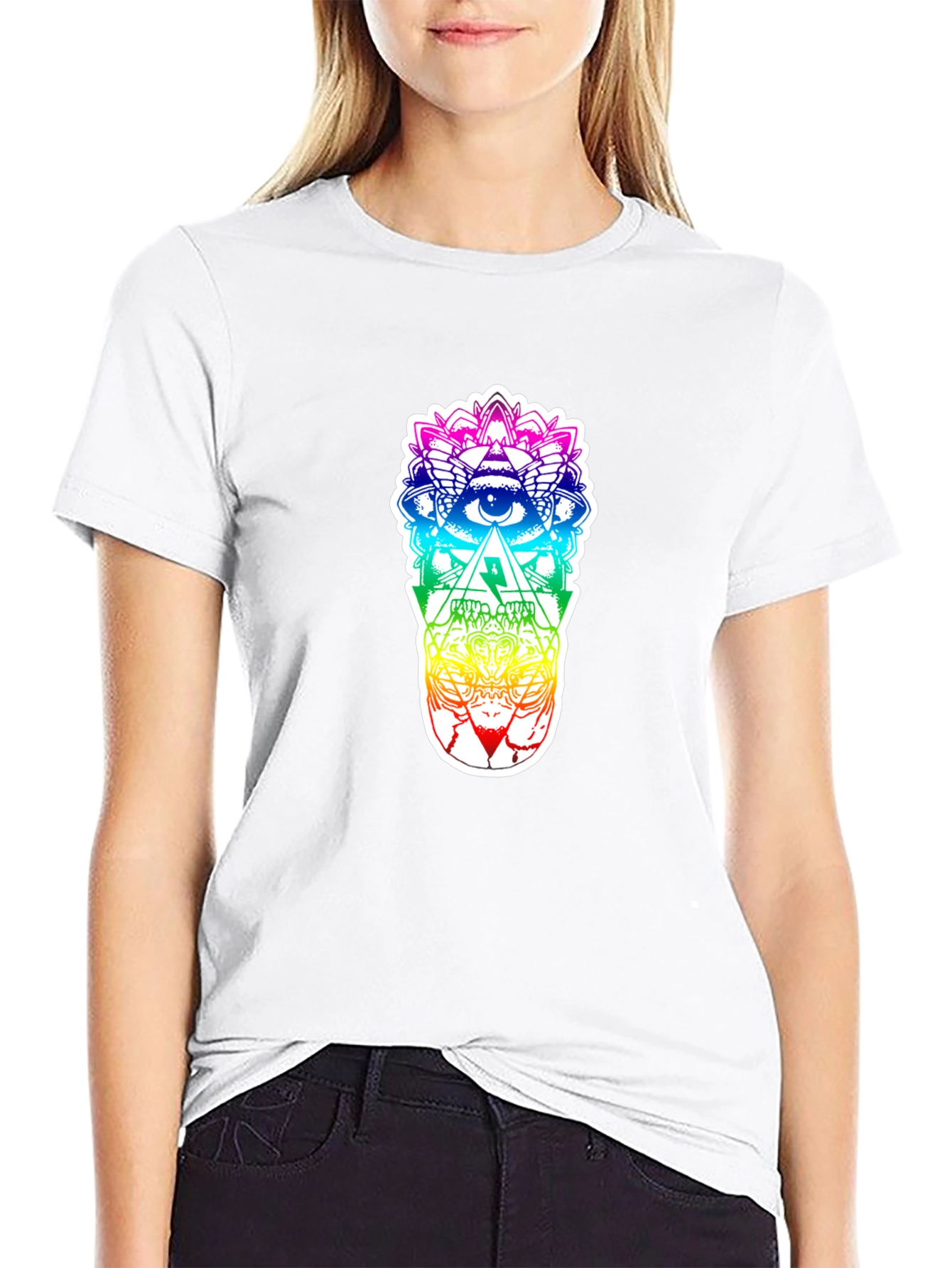Rainbow Skull Eye T-Shirt