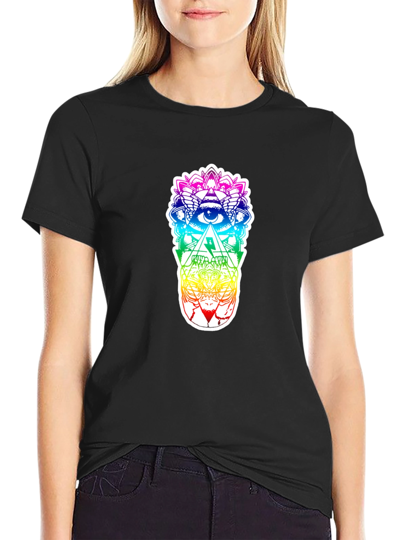 Rainbow Skull Eye T-Shirt