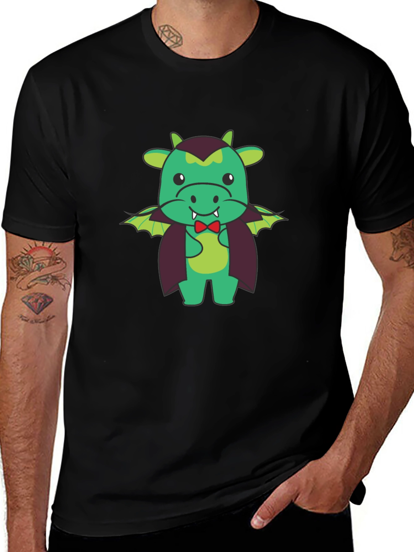 Cute Cartoon Vampire Dragon T-Shirt