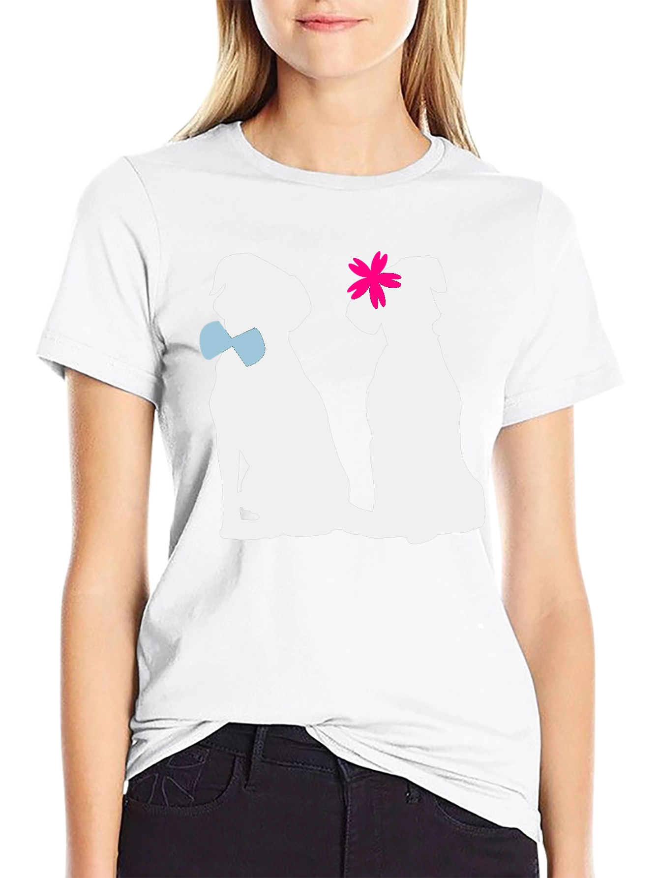 Couple Dogs Graphic T-Shirt
