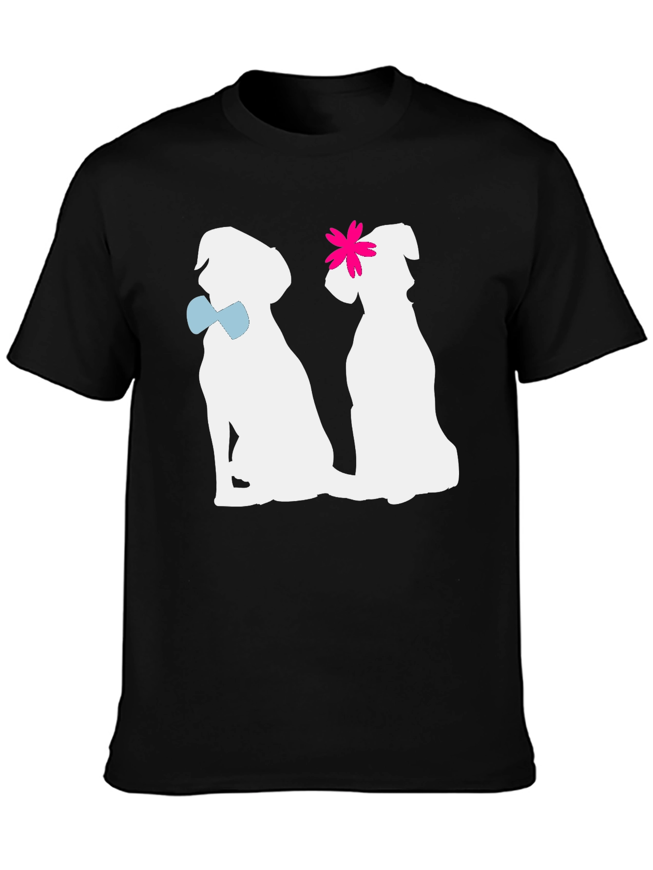 Couple Dogs Graphic T-Shirt
