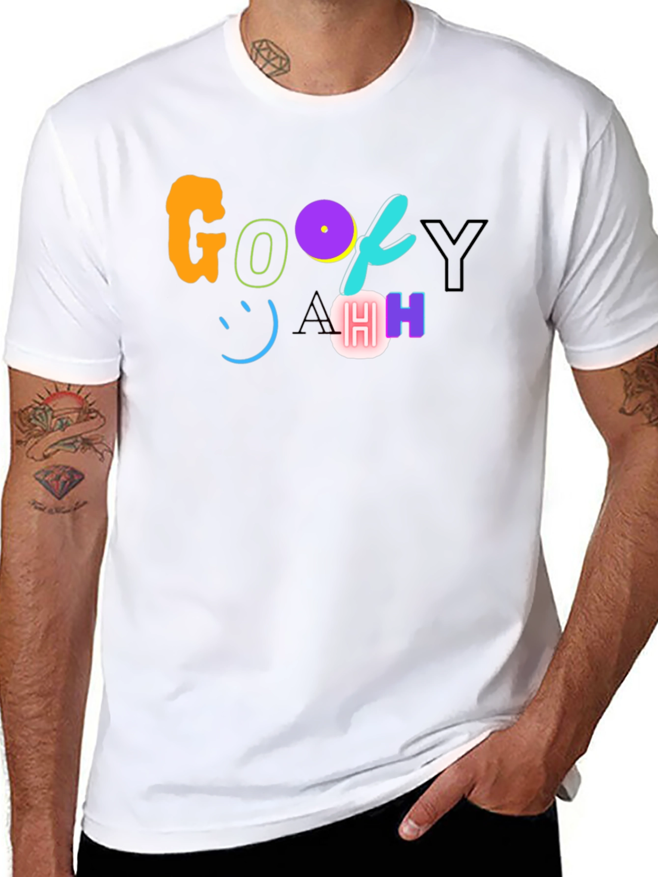 Goofy AHH! Black Graphic Tee