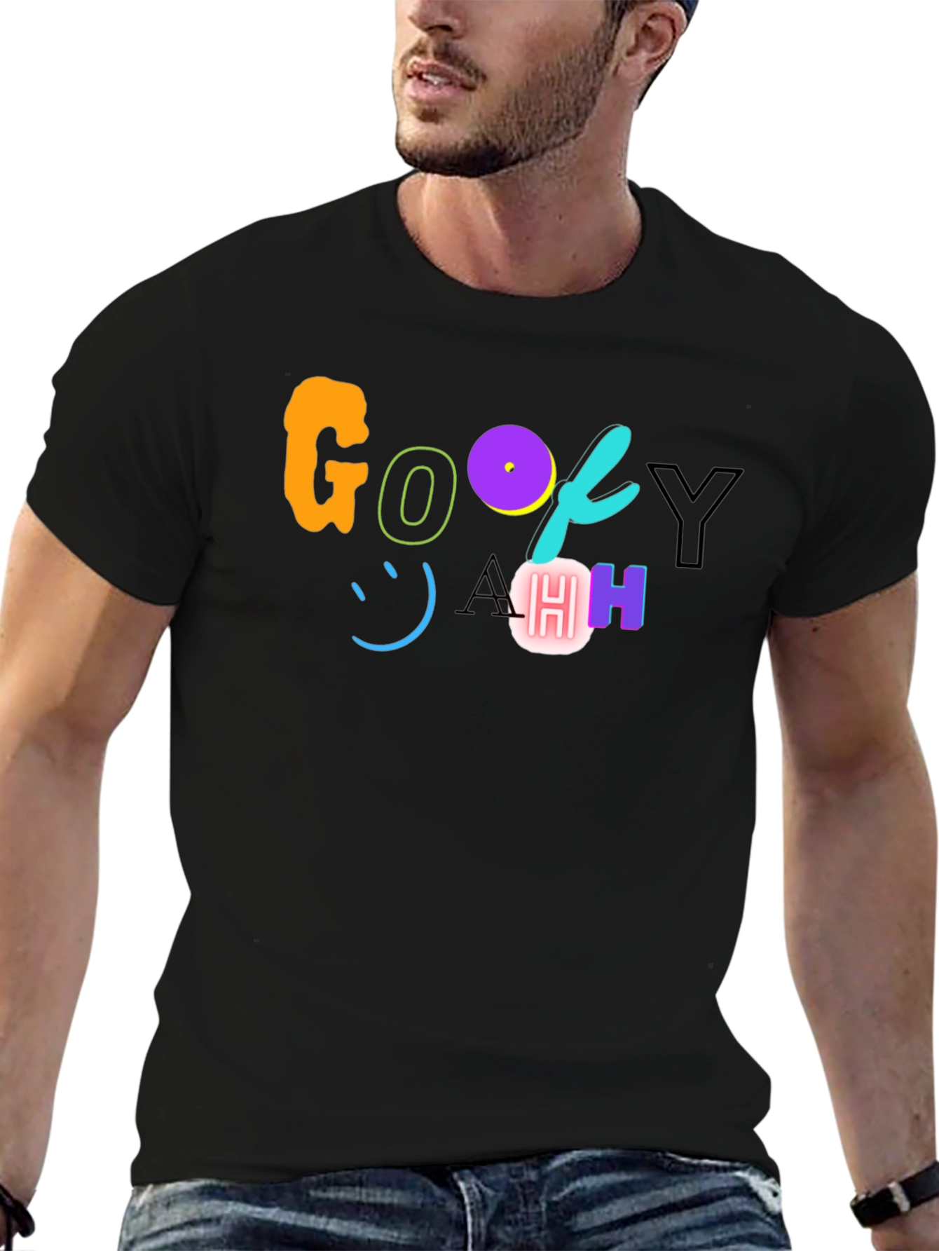Goofy AHH! Black Graphic Tee