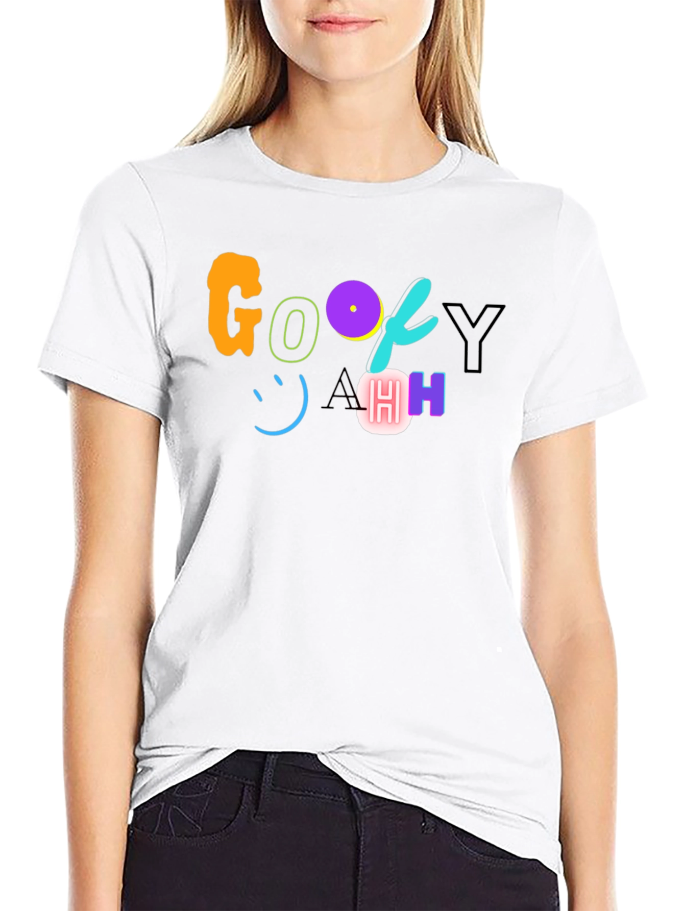 Goofy AHH! Black Graphic Tee