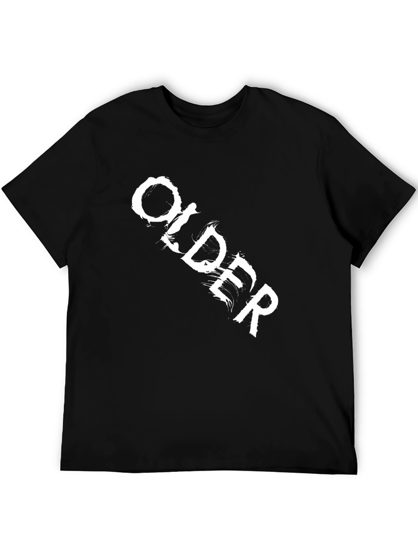 Older Graphic Print Black T-Shirt