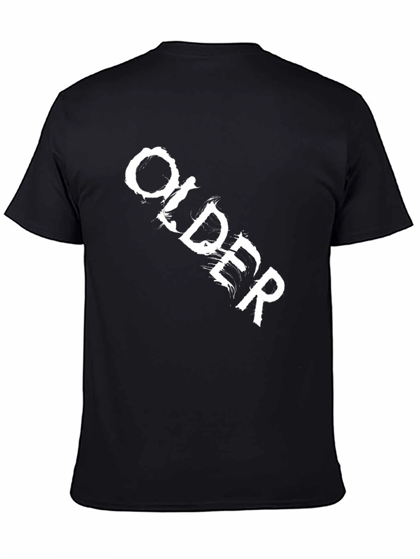 Older Graphic Print Black T-Shirt