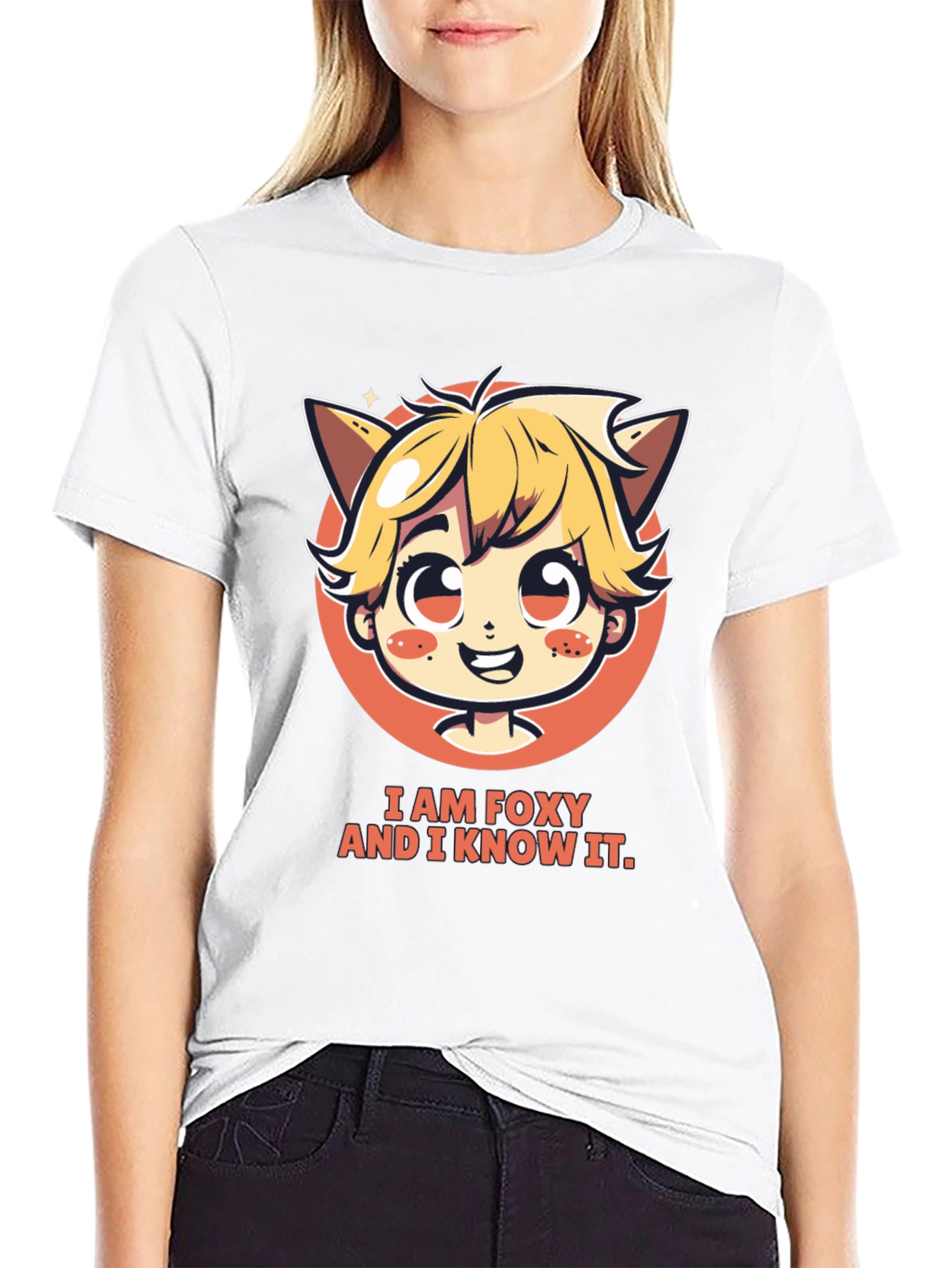 I am Foxy T-Shirt - Unisex Cartoon Graphic Tee