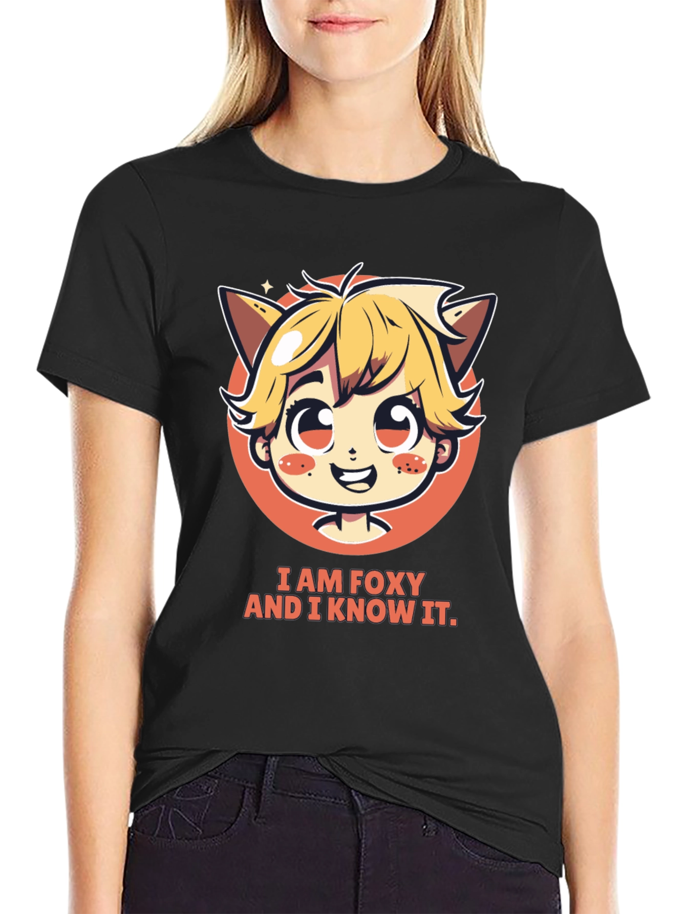 I am Foxy T-Shirt - Unisex Cartoon Graphic Tee