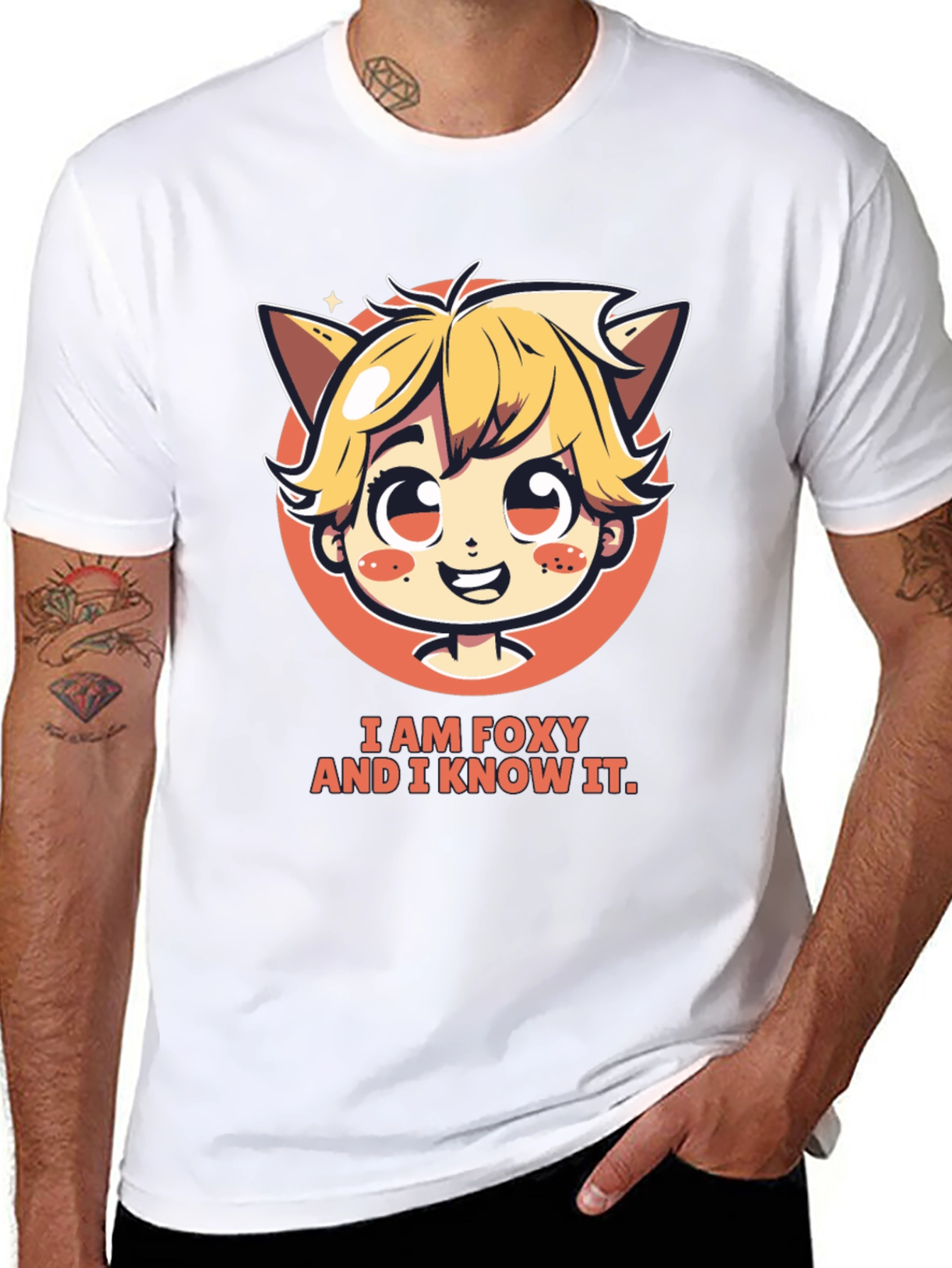 I am Foxy T-Shirt - Unisex Cartoon Graphic Tee
