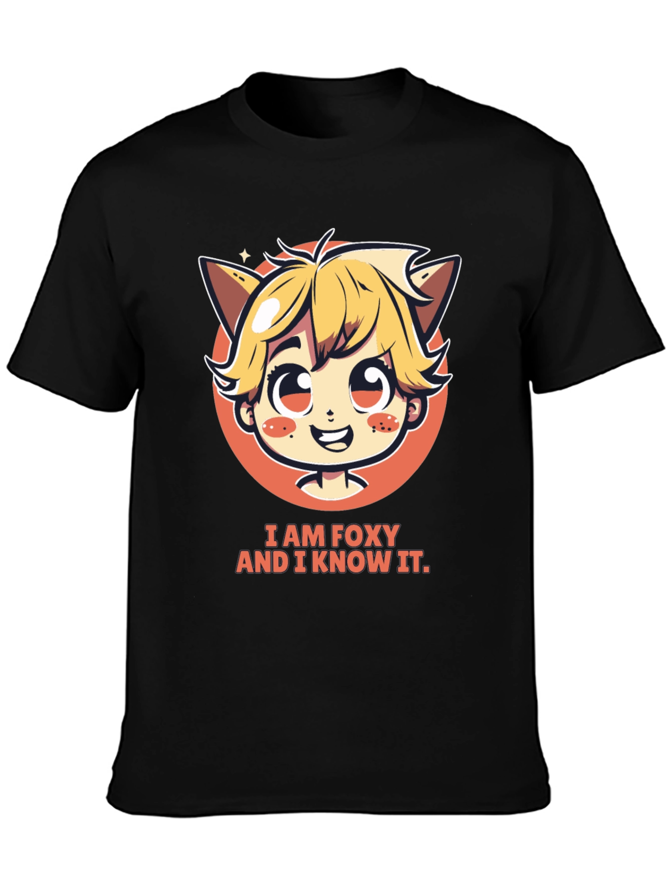 I am Foxy T-Shirt - Unisex Cartoon Graphic Tee