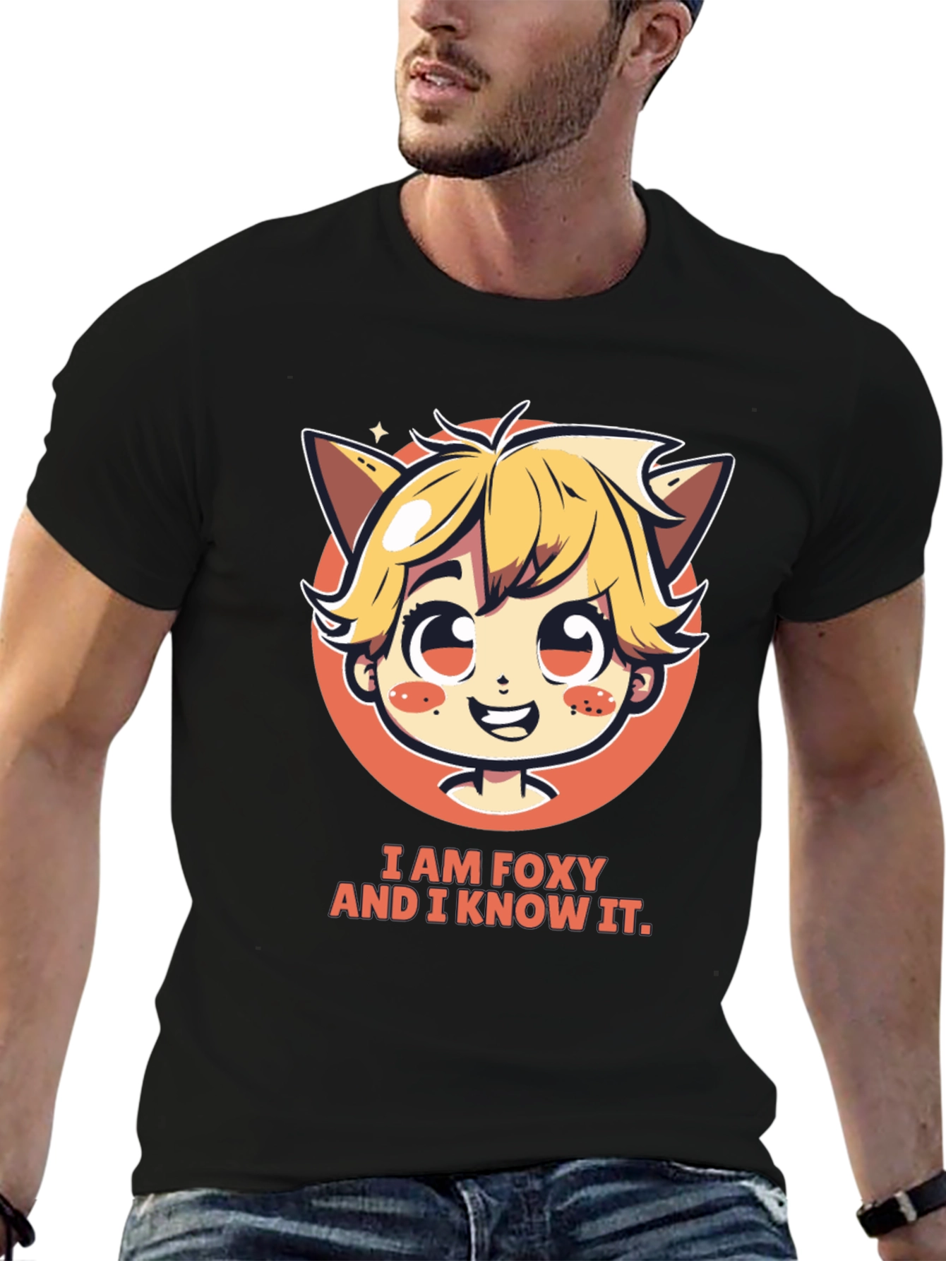 I am Foxy T-Shirt - Unisex Cartoon Graphic Tee