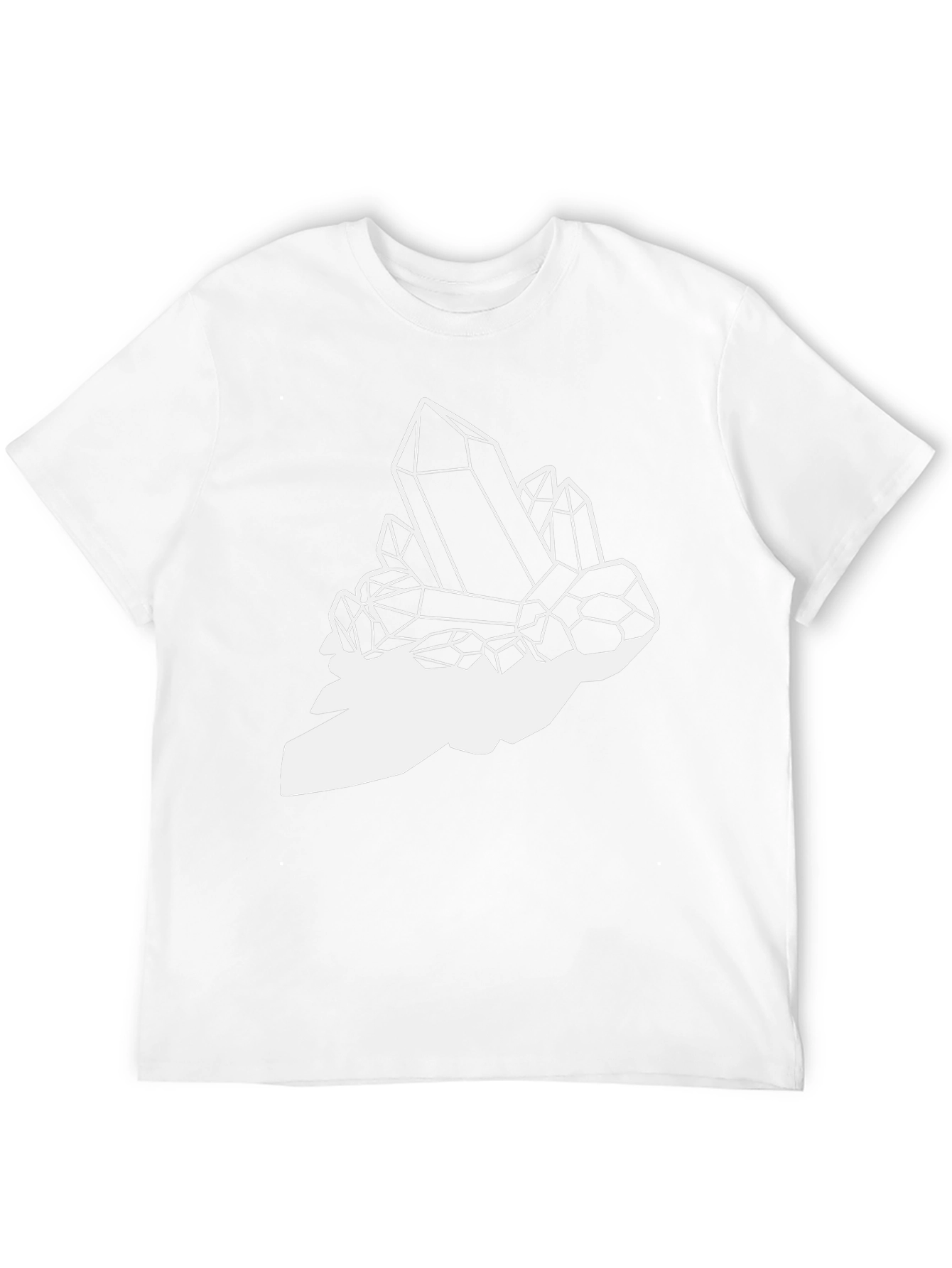 Crystal Cluster Graphic Tee - Black Cotton Blend