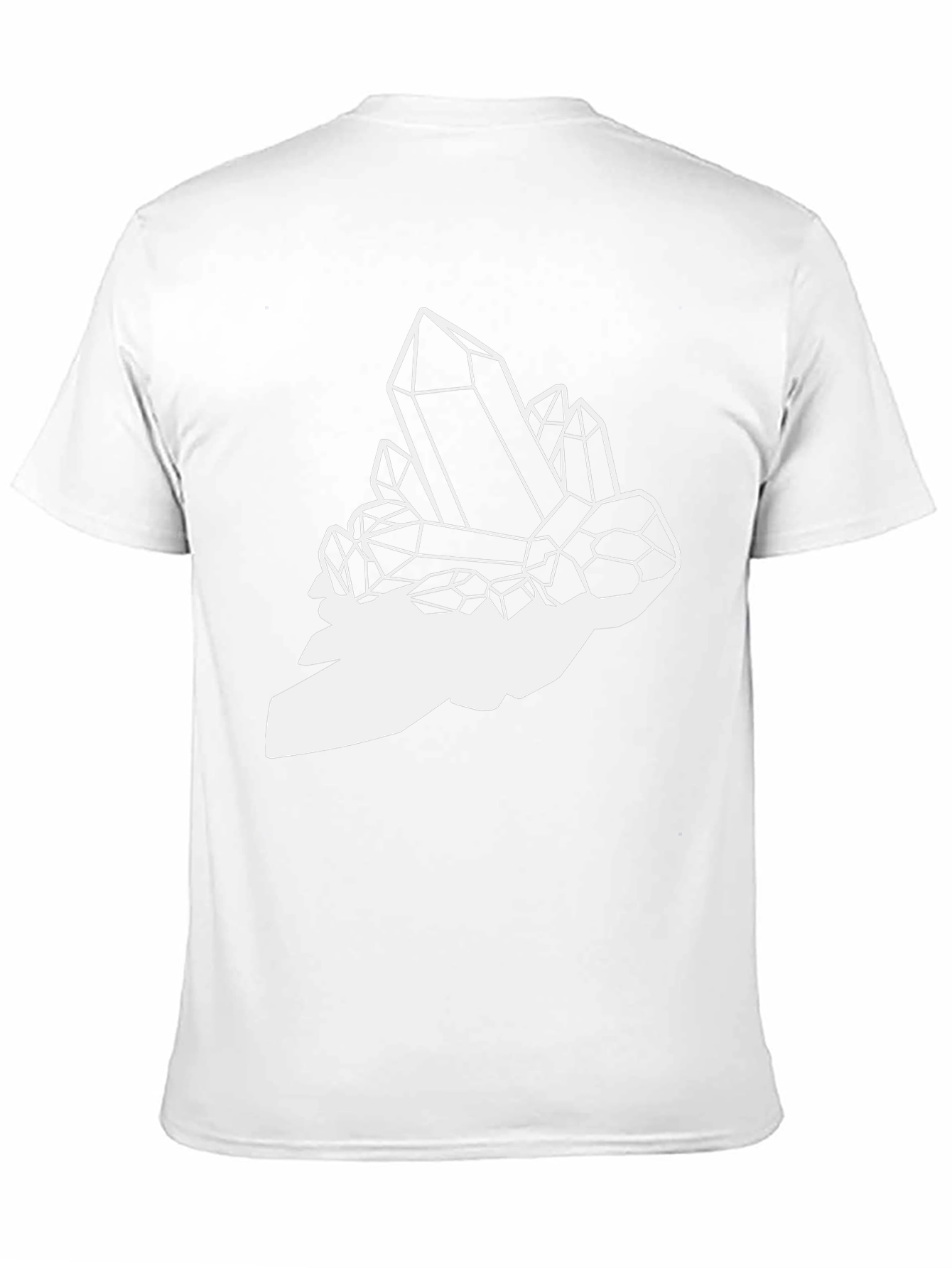 Crystal Cluster Graphic Tee - Black Cotton Blend