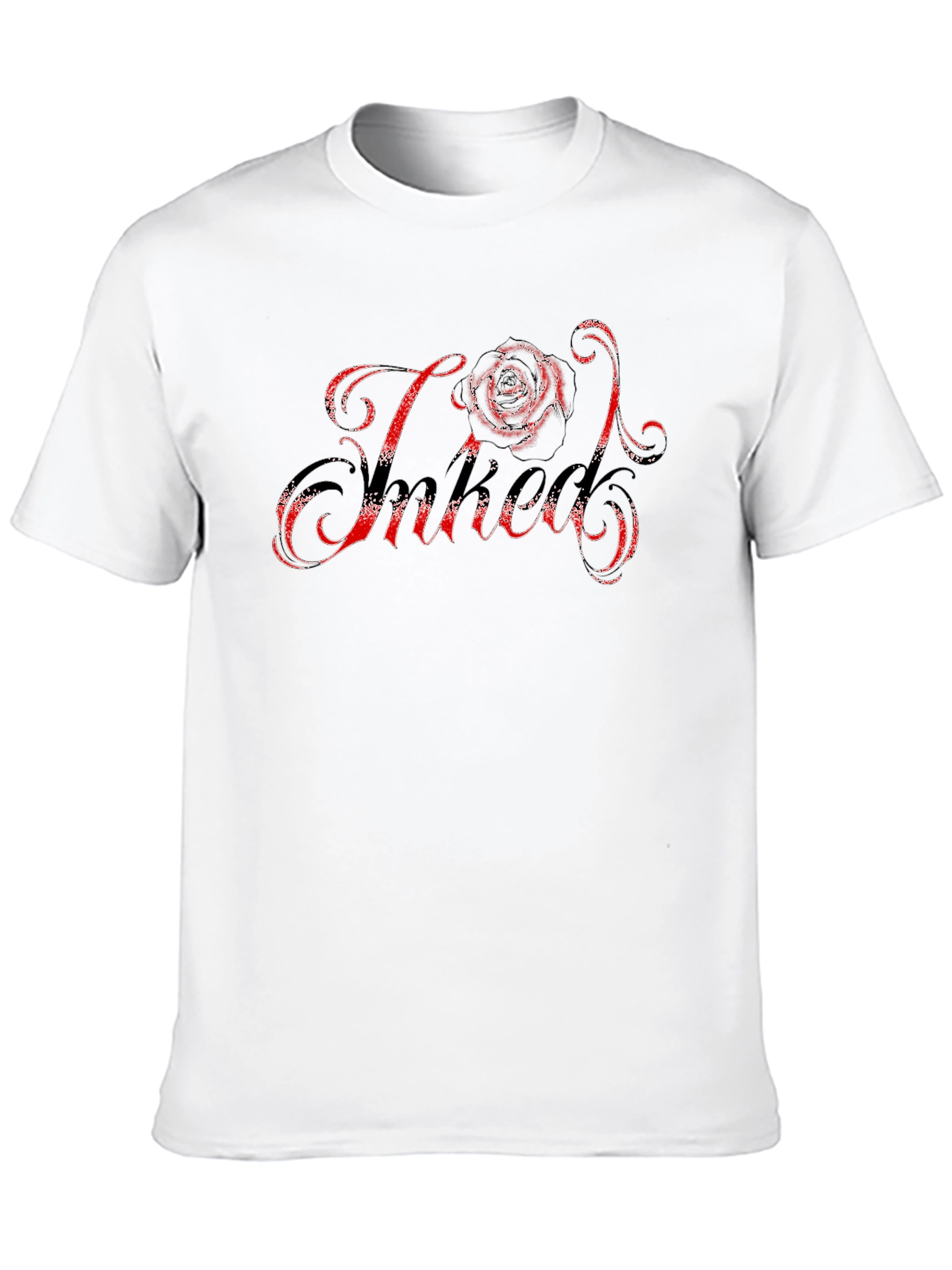Rose Inked Black T-Shirt