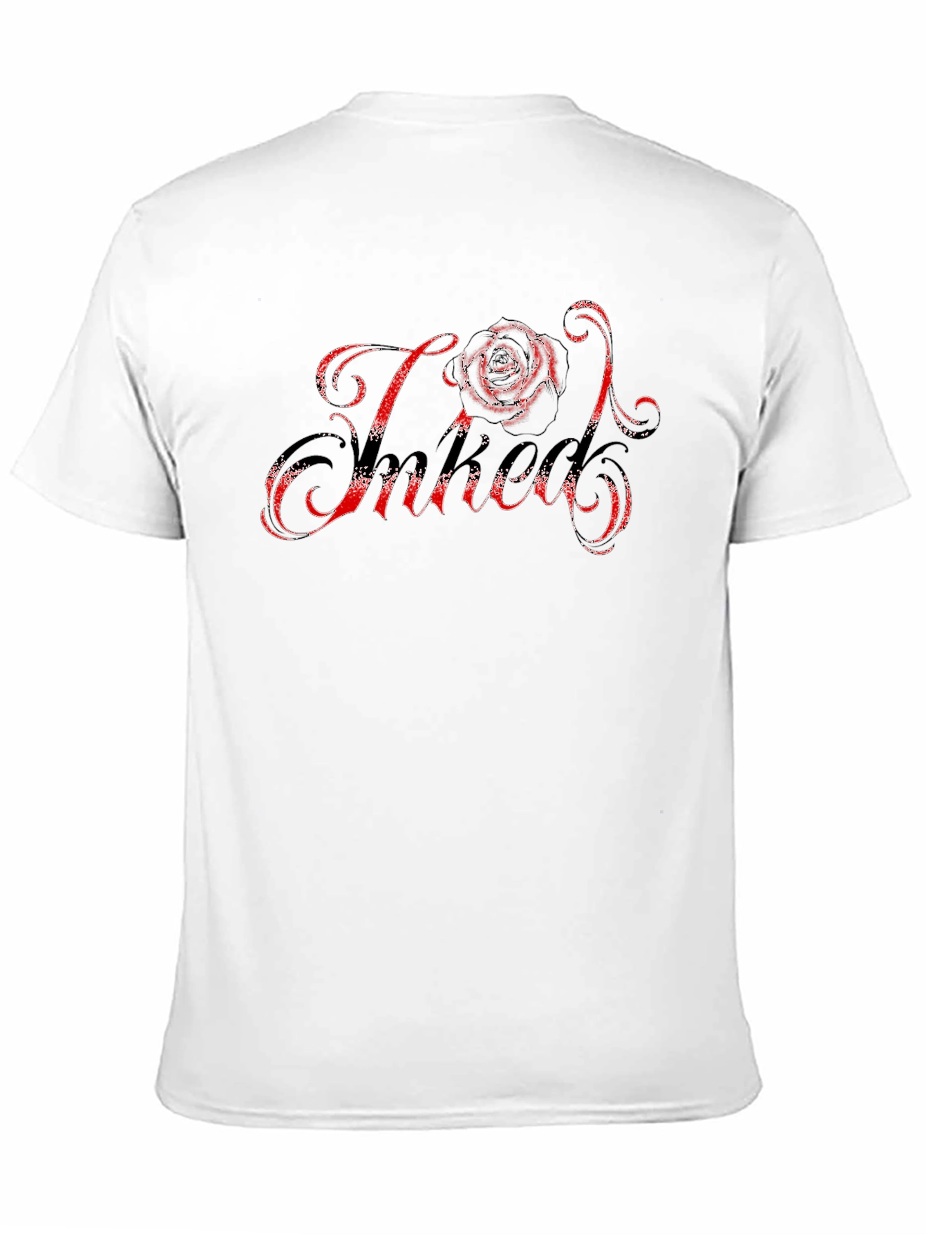 Rose Inked Black T-Shirt