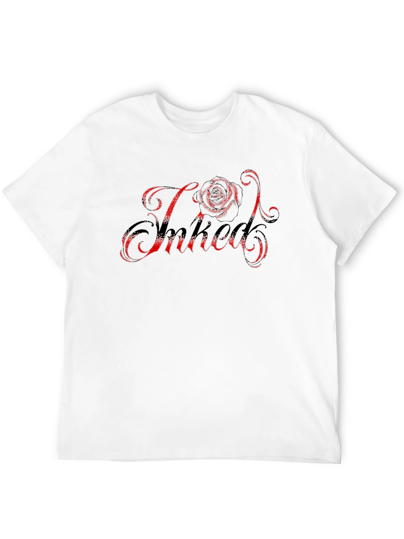 Rose Inked Black T-Shirt