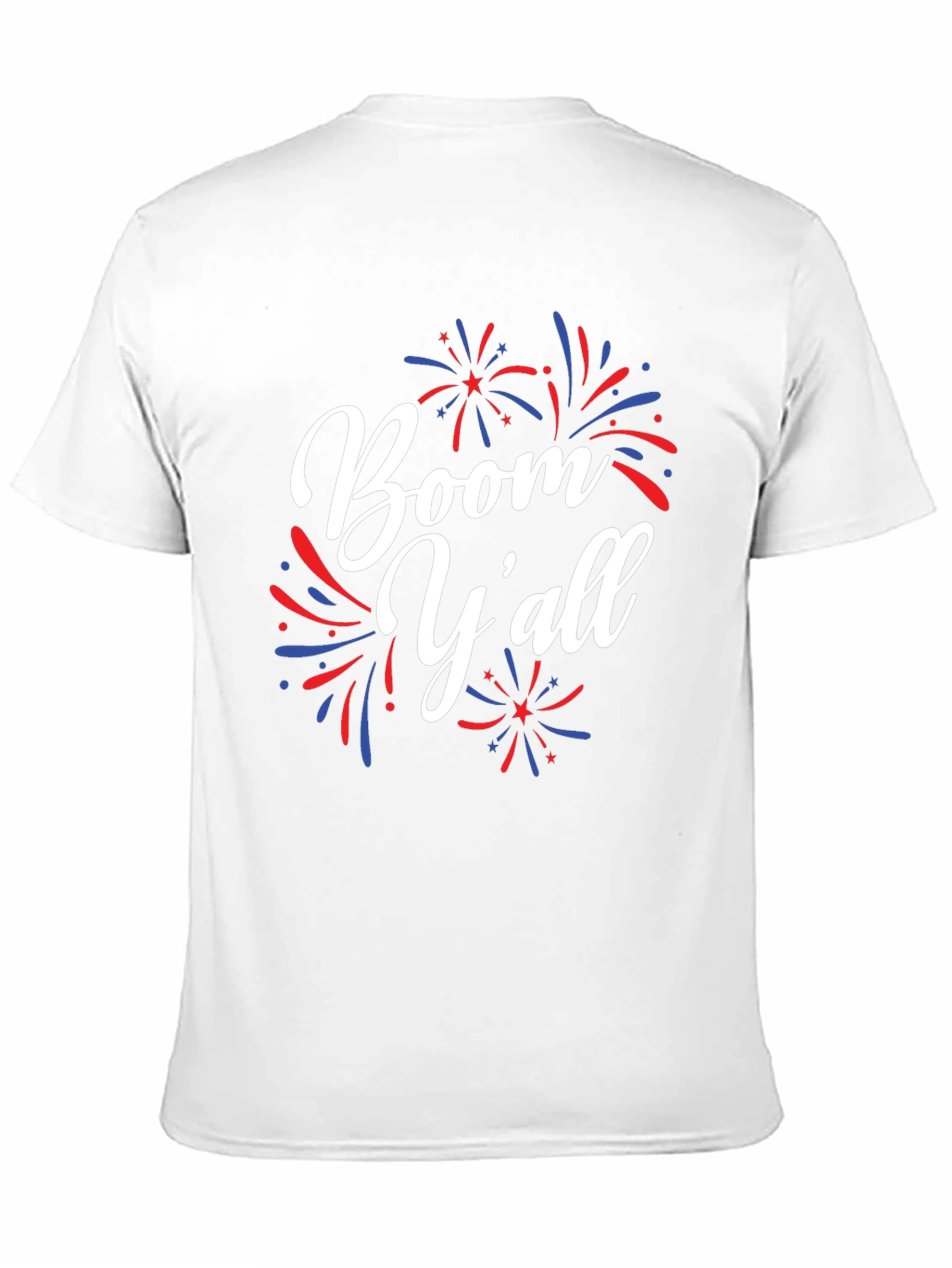 Boom Yall T-Shirt - Patriotic Fireworks Design
