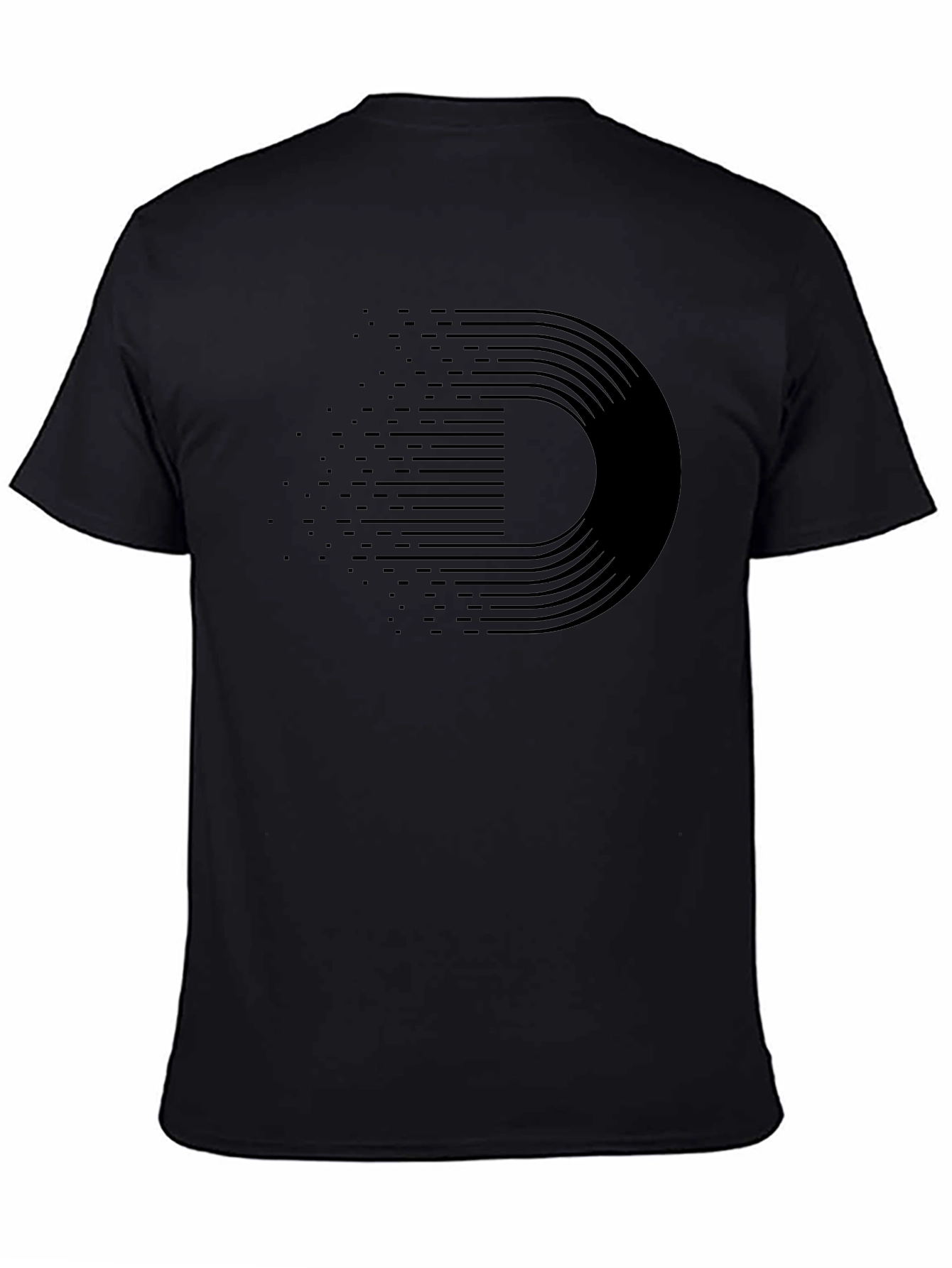 Modern Graphic Black T-Shirt