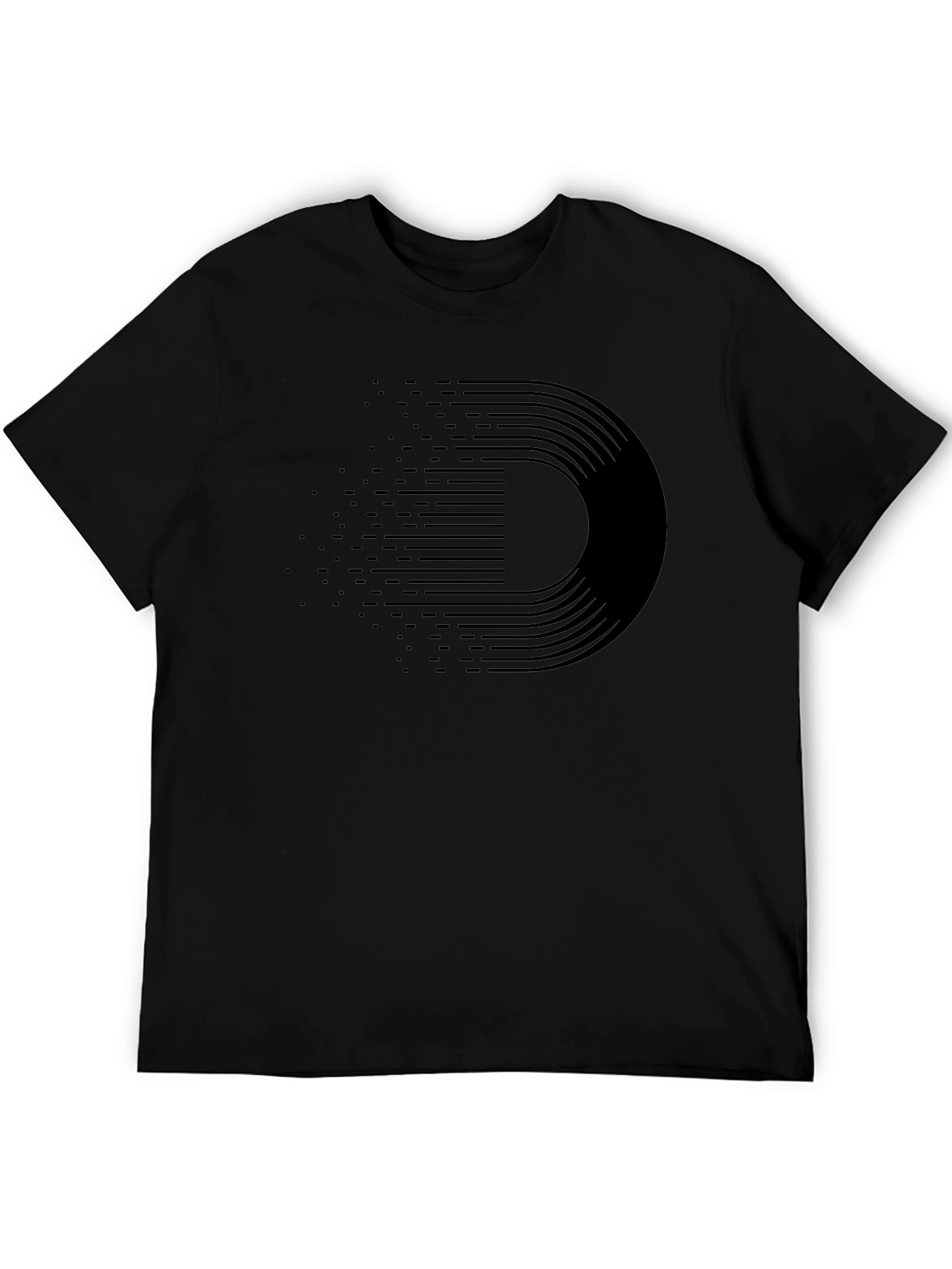 Modern Graphic Black T-Shirt