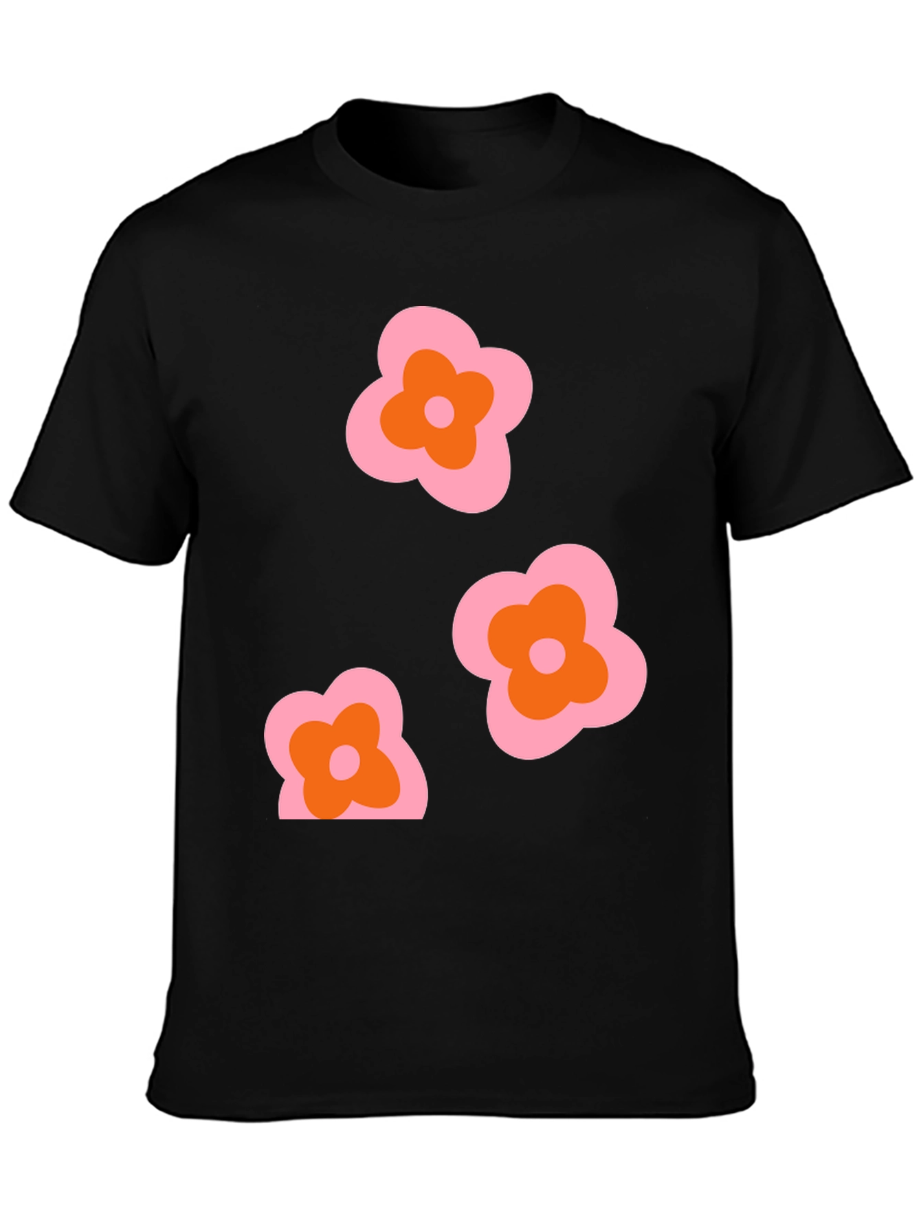 Retro Floral Graphic T-Shirt - Funky 70s Style