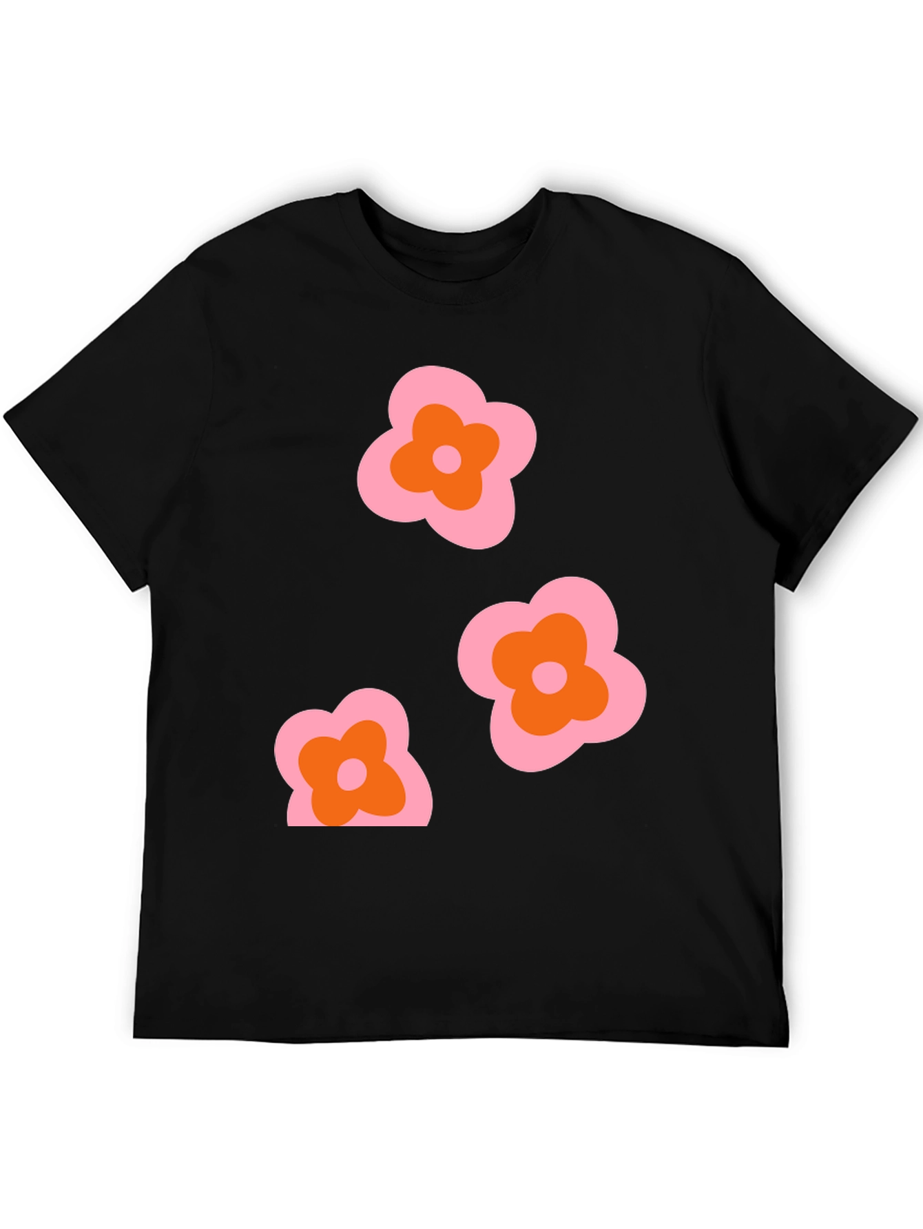 Retro Floral Graphic T-Shirt - Funky 70s Style