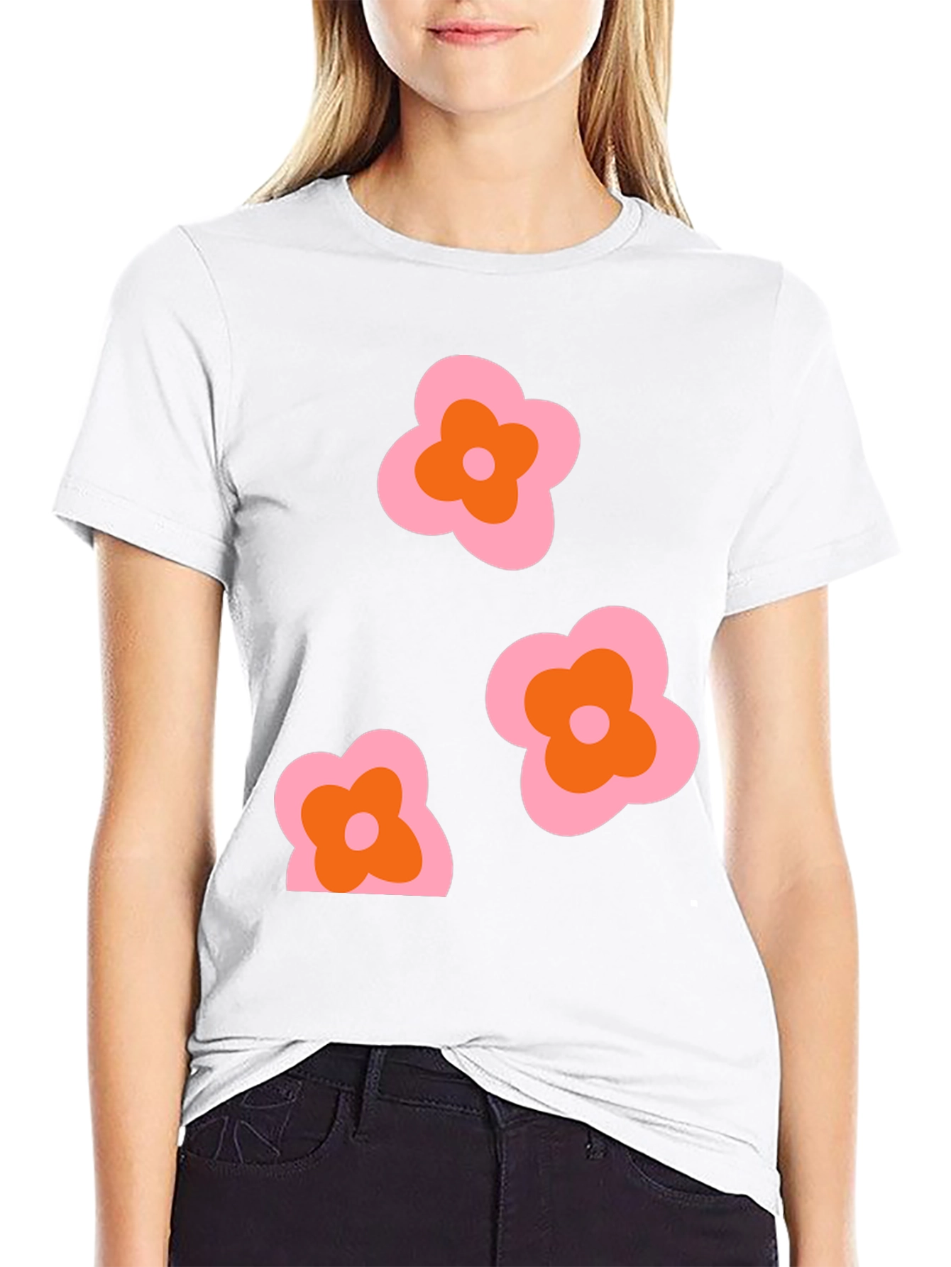 Retro Floral Graphic T-Shirt - Funky 70s Style