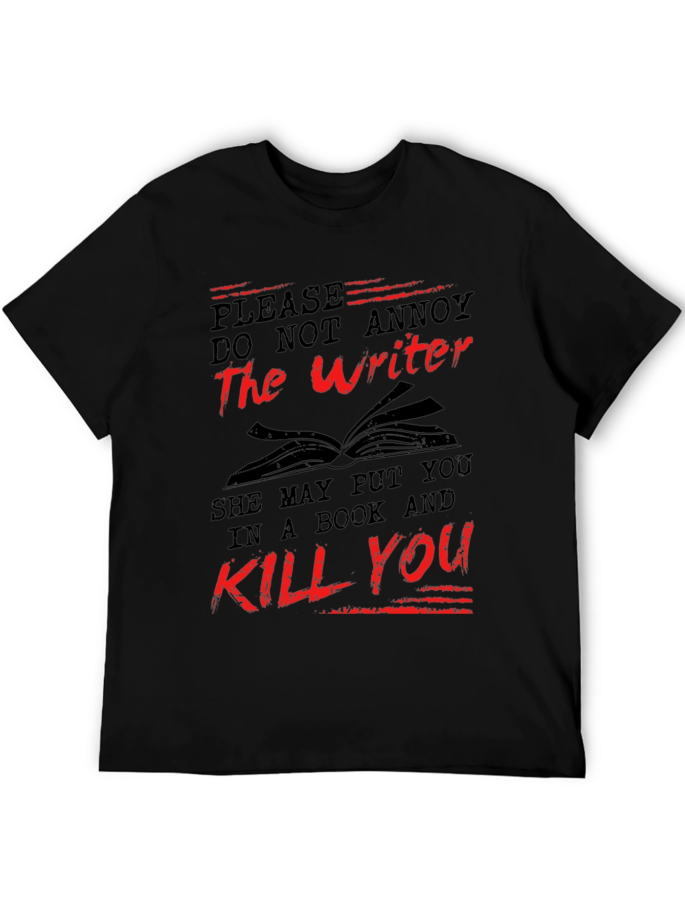 Writer Beware T-Shirt - Literary Threat!