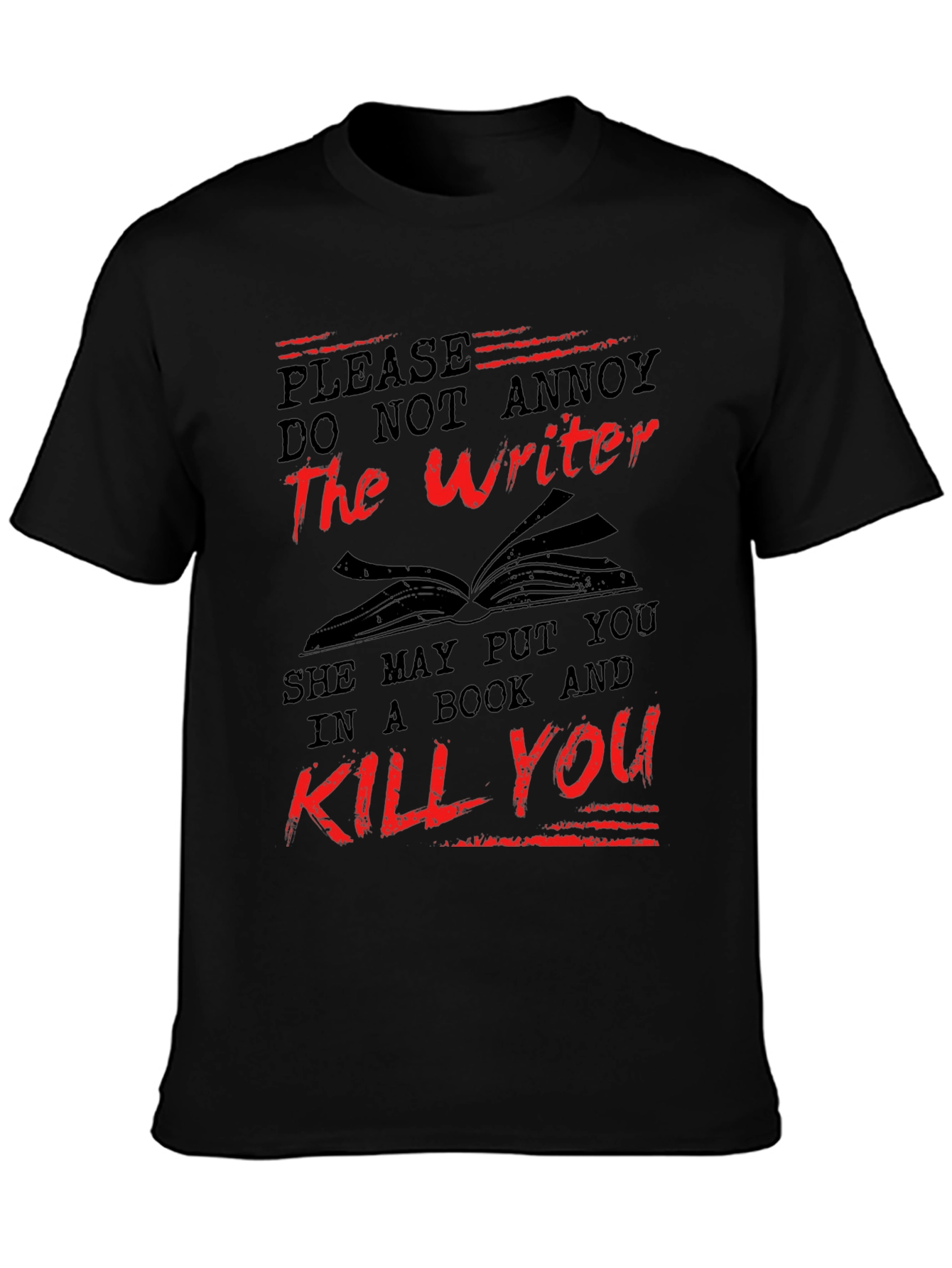 Writer Beware T-Shirt - Literary Threat!
