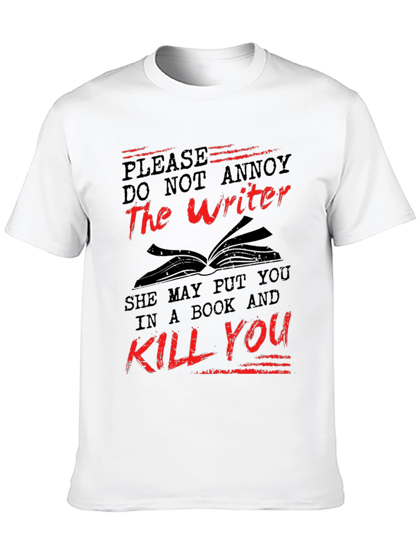 Writer Beware T-Shirt - Literary Threat!