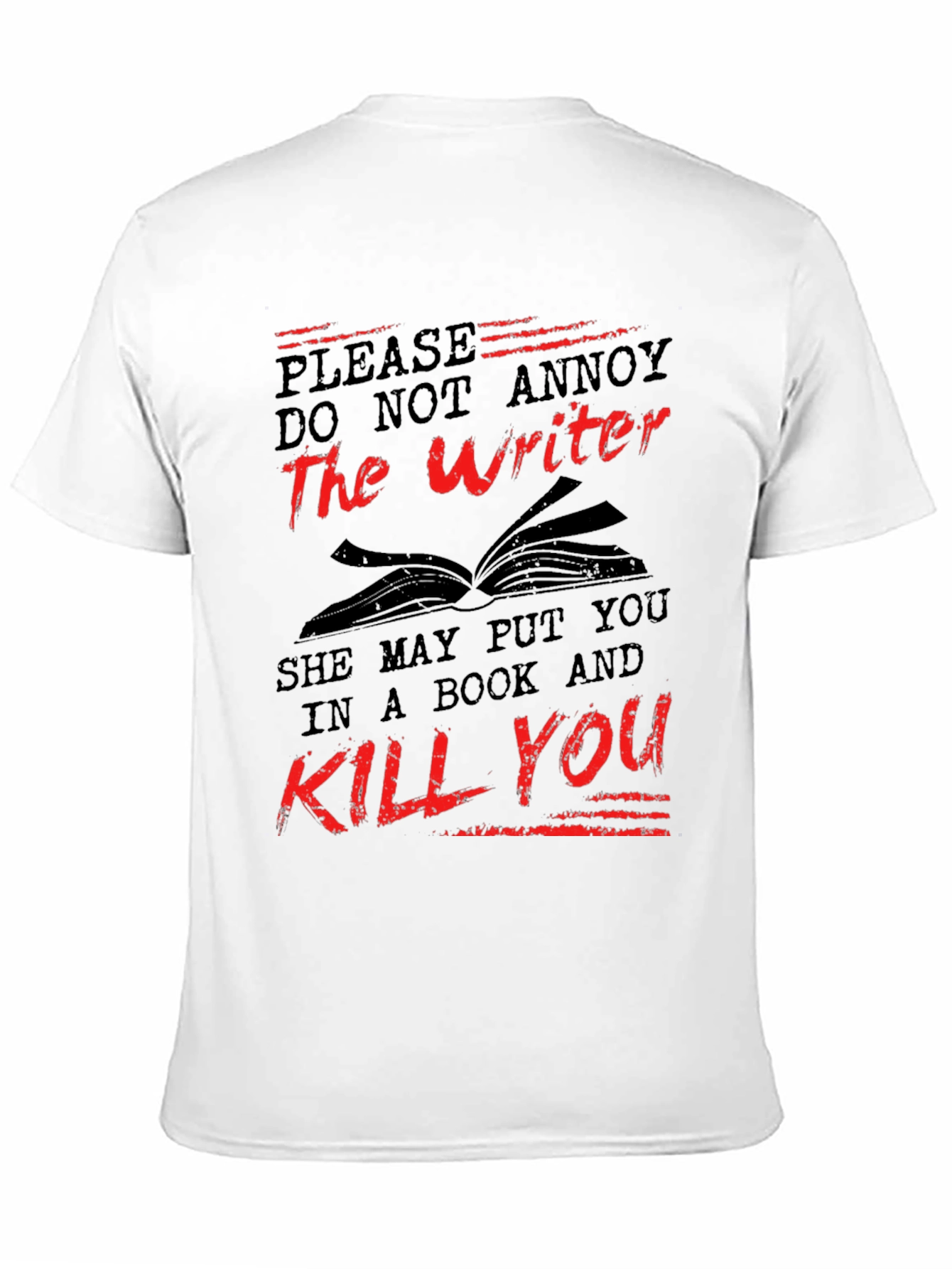 Writer Beware T-Shirt - Literary Threat!