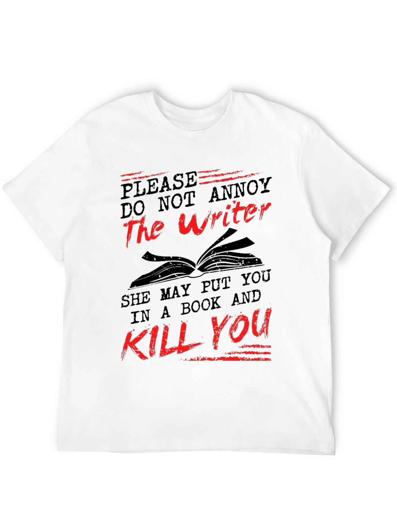 Writer Beware T-Shirt - Literary Threat!
