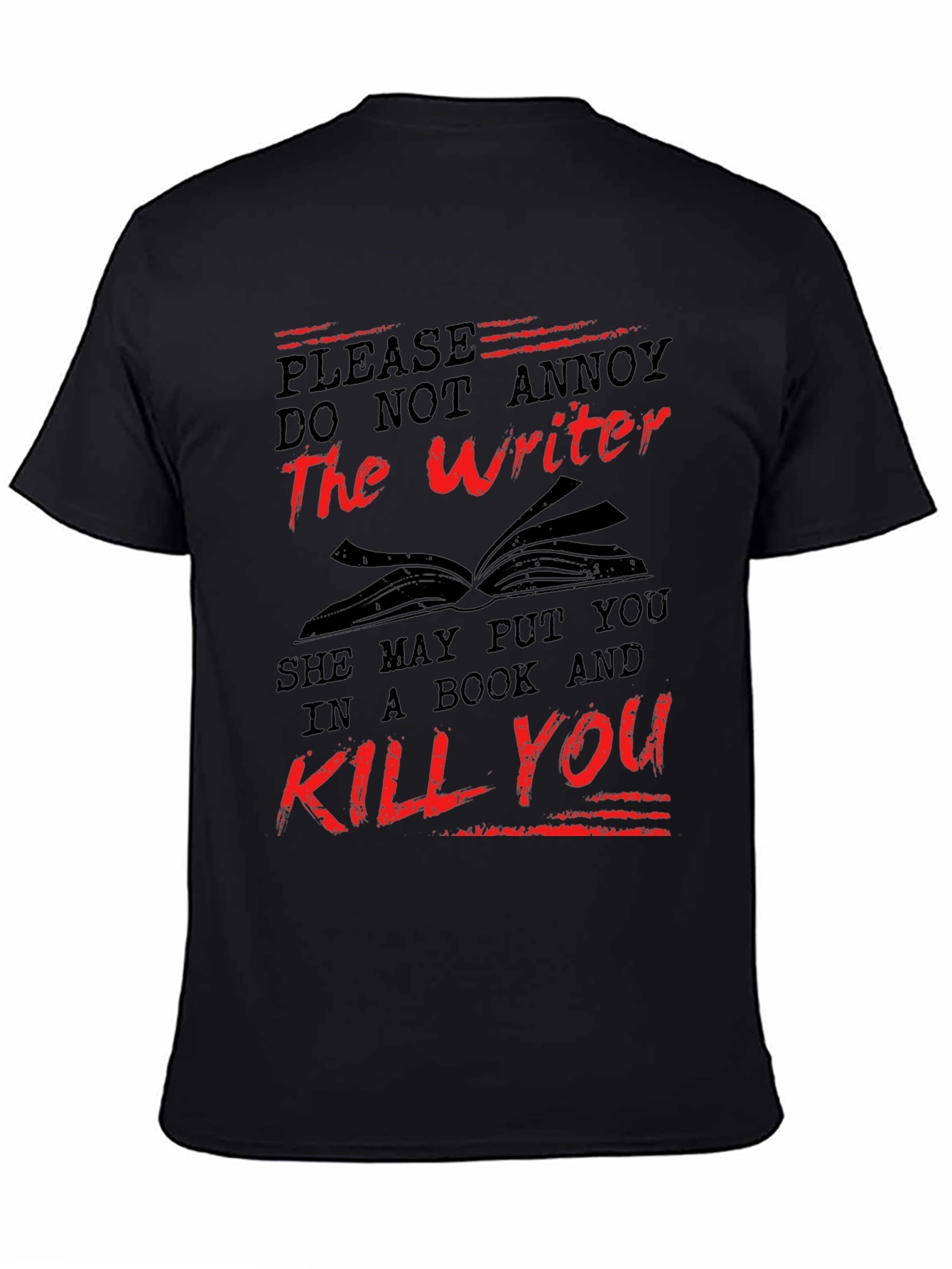 Writer Beware T-Shirt - Literary Threat!