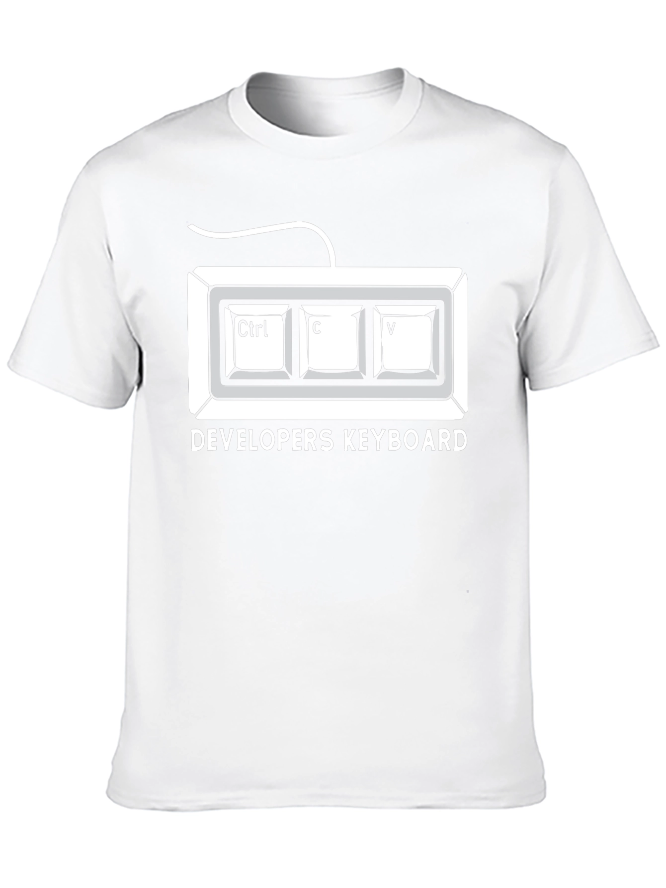 Developer Keyboard Ctrl+C+V Black T-Shirt
