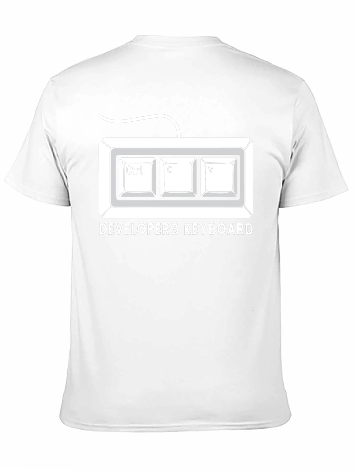 Developer Keyboard Ctrl+C+V Black T-Shirt