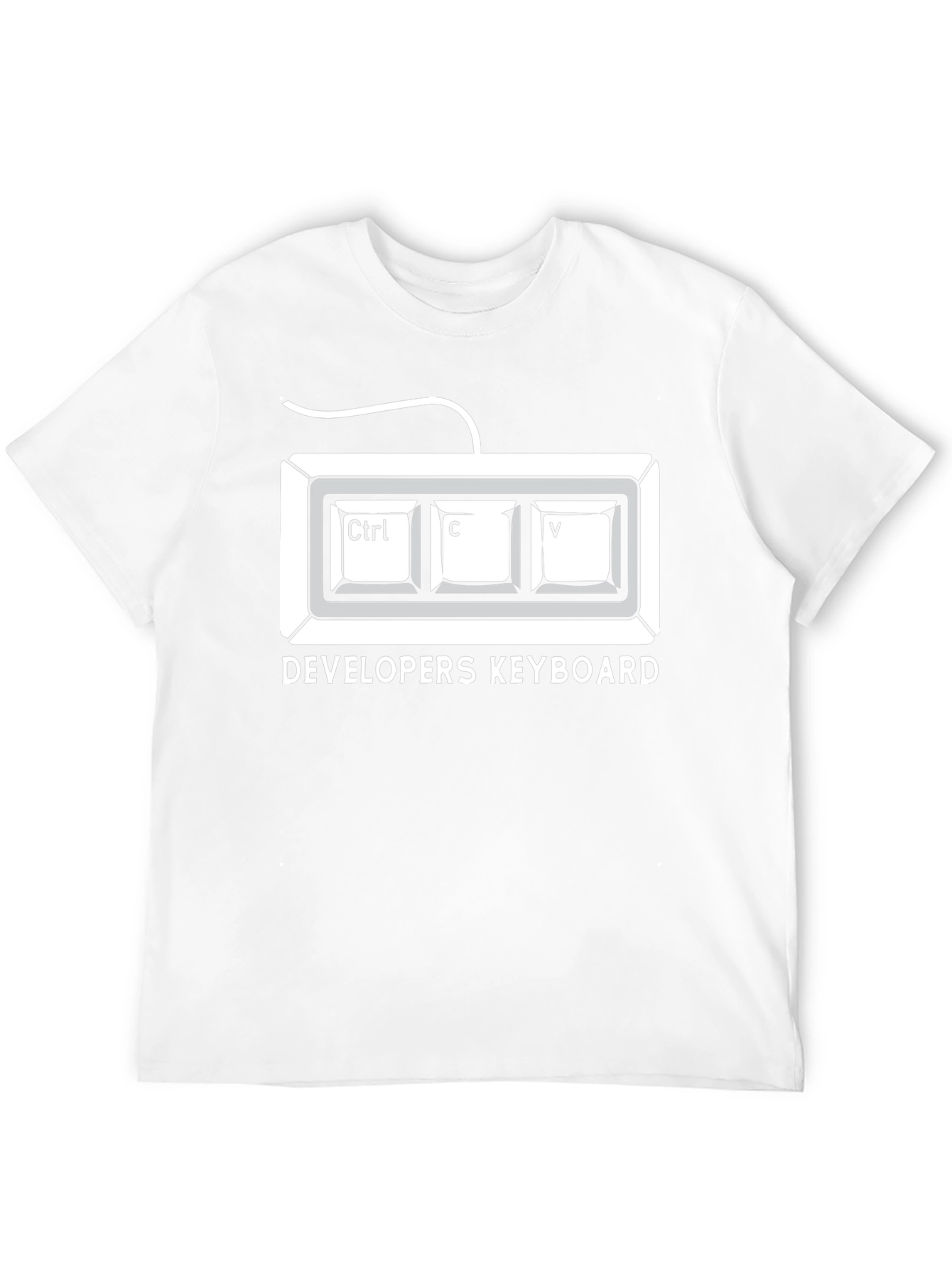 Developer Keyboard Ctrl+C+V Black T-Shirt