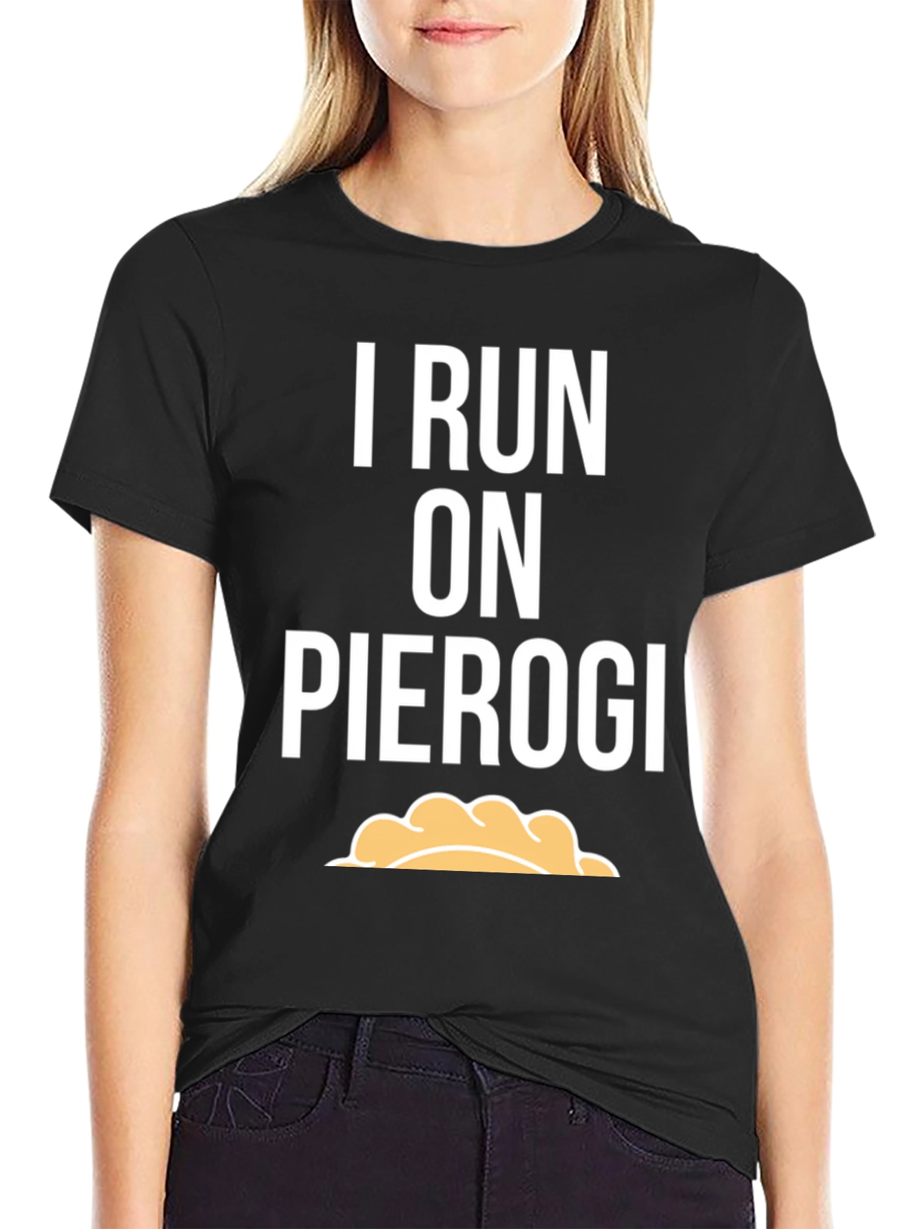 I Run On Pierogi T-Shirt - Funny Foodie Tee
