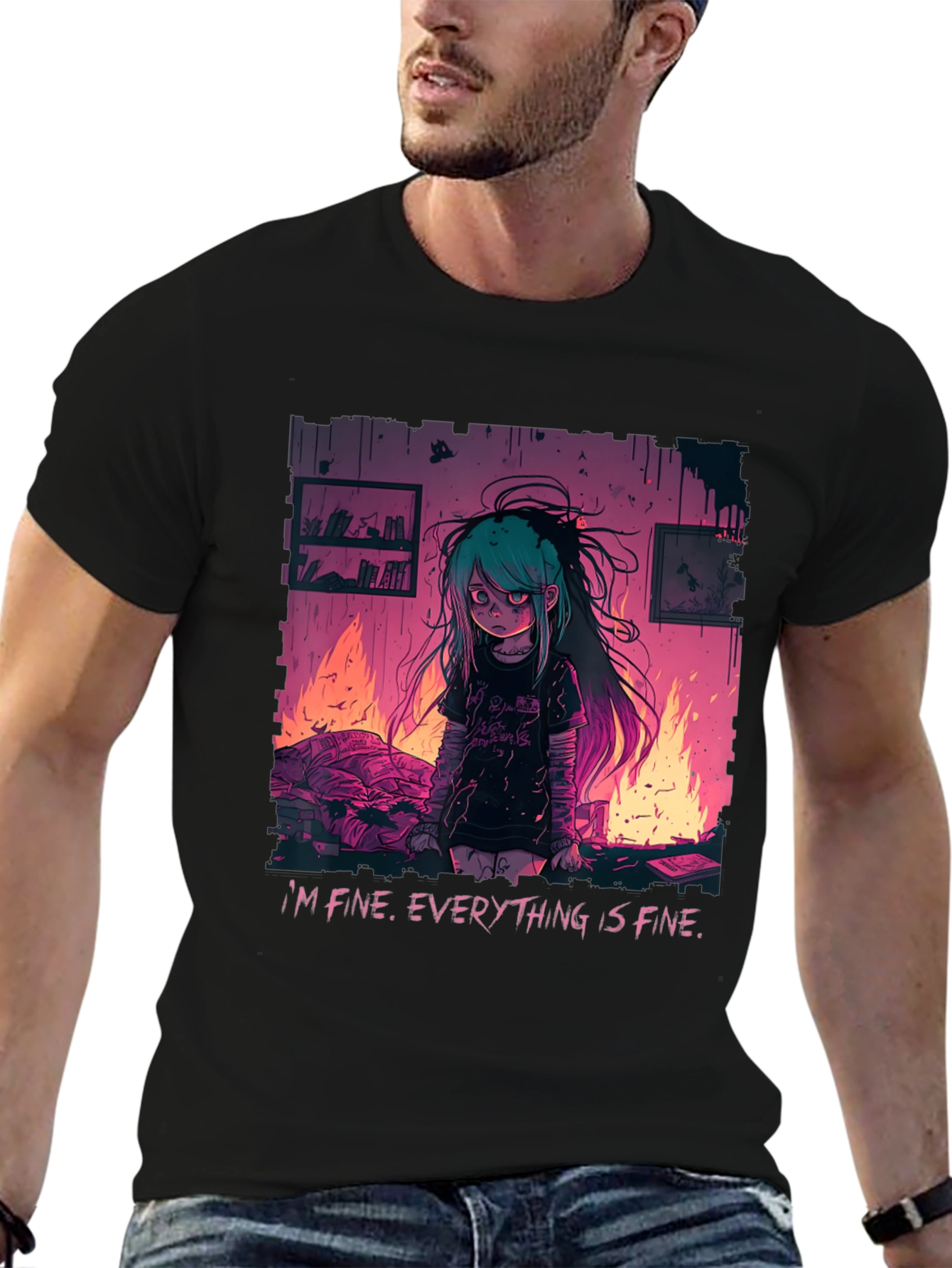 Everything Is Fine Graphic Tee